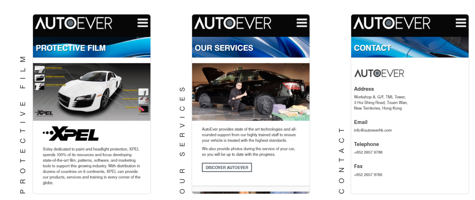 Autoever website detailed design for mobile and tablet 2