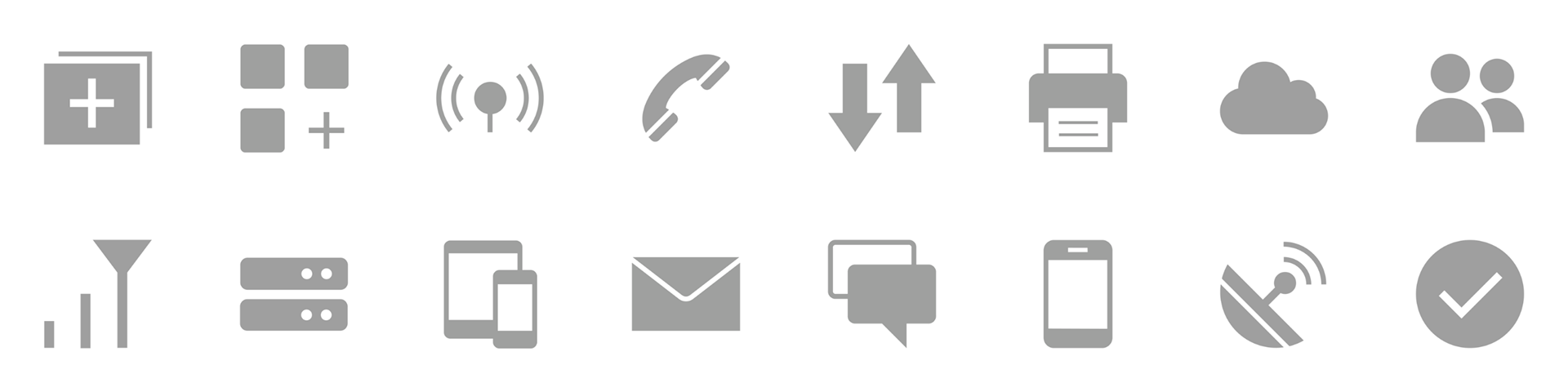 Solid icons