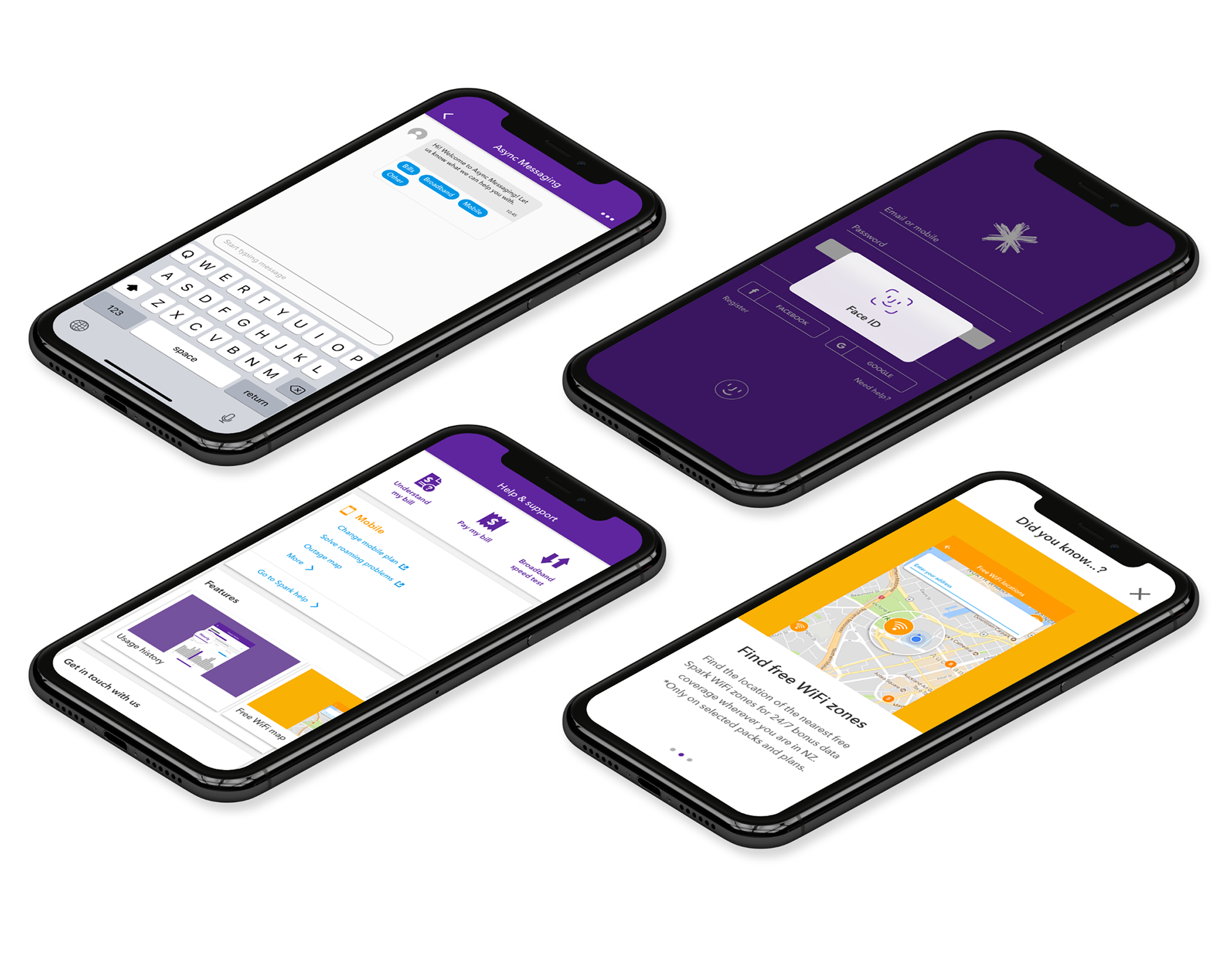 iPhones with Spark App
