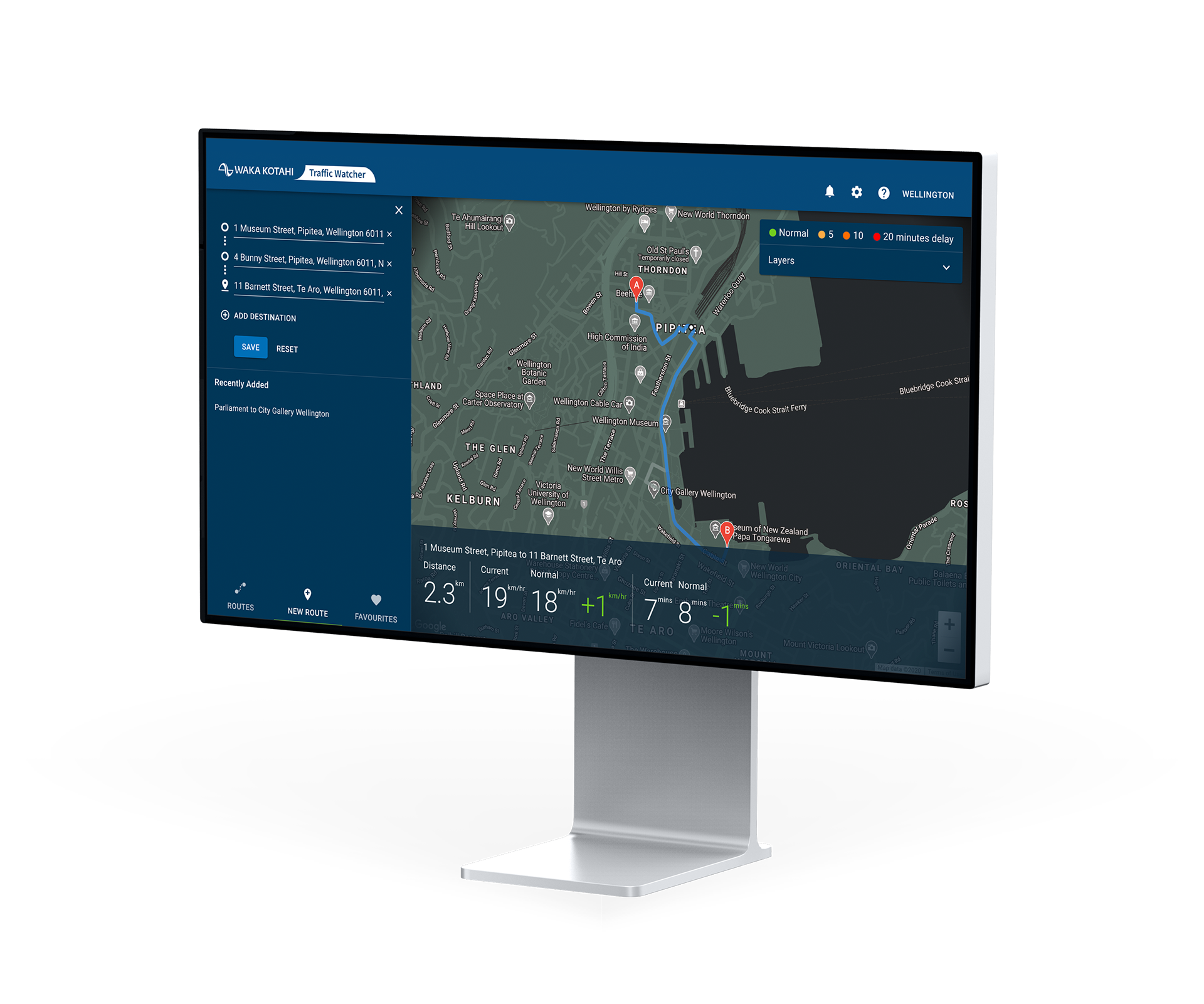 XDR Monitor with Traffic Watcher Create, Save and Delete Routes