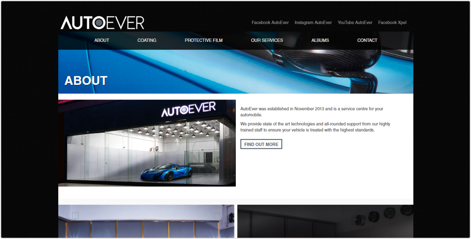 Autoever website – About