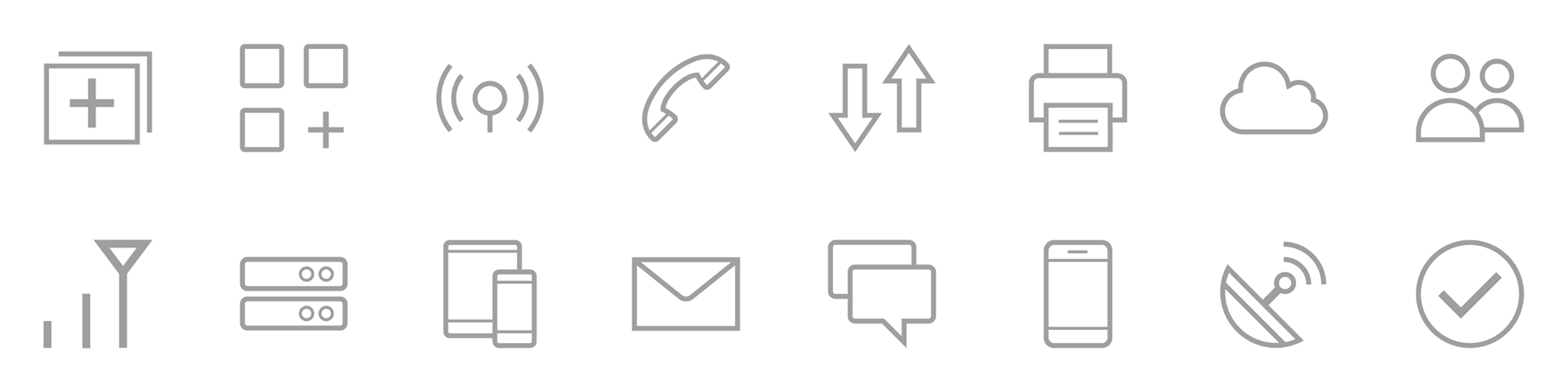 Linear icons