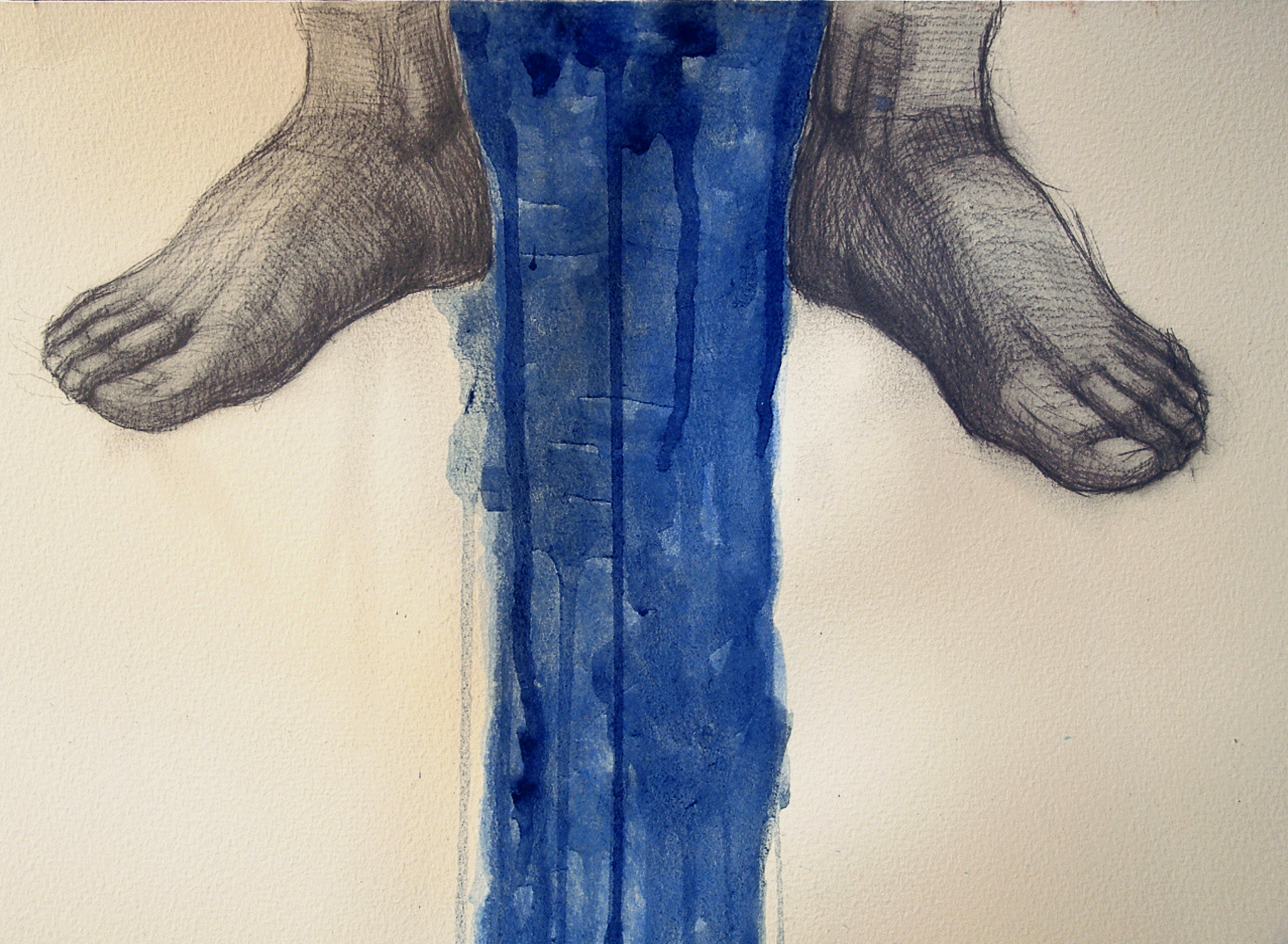 "Urine" 2003. water color, graphite. 75 x 55 cm.2