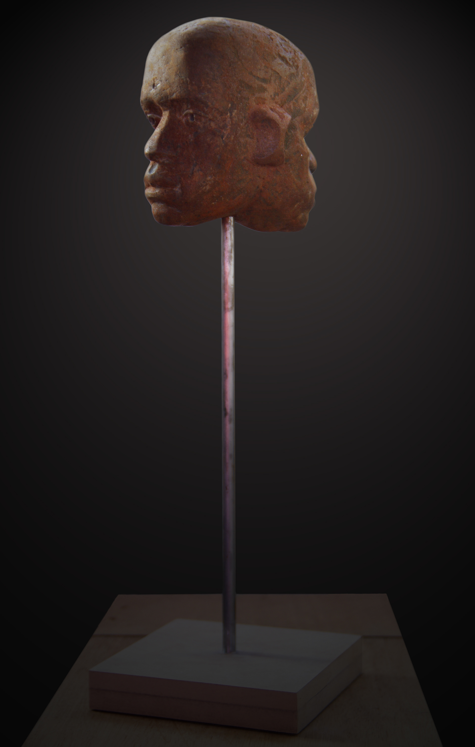 "Janus" 2012. polyester resin. 50 x 25 x 25 cm