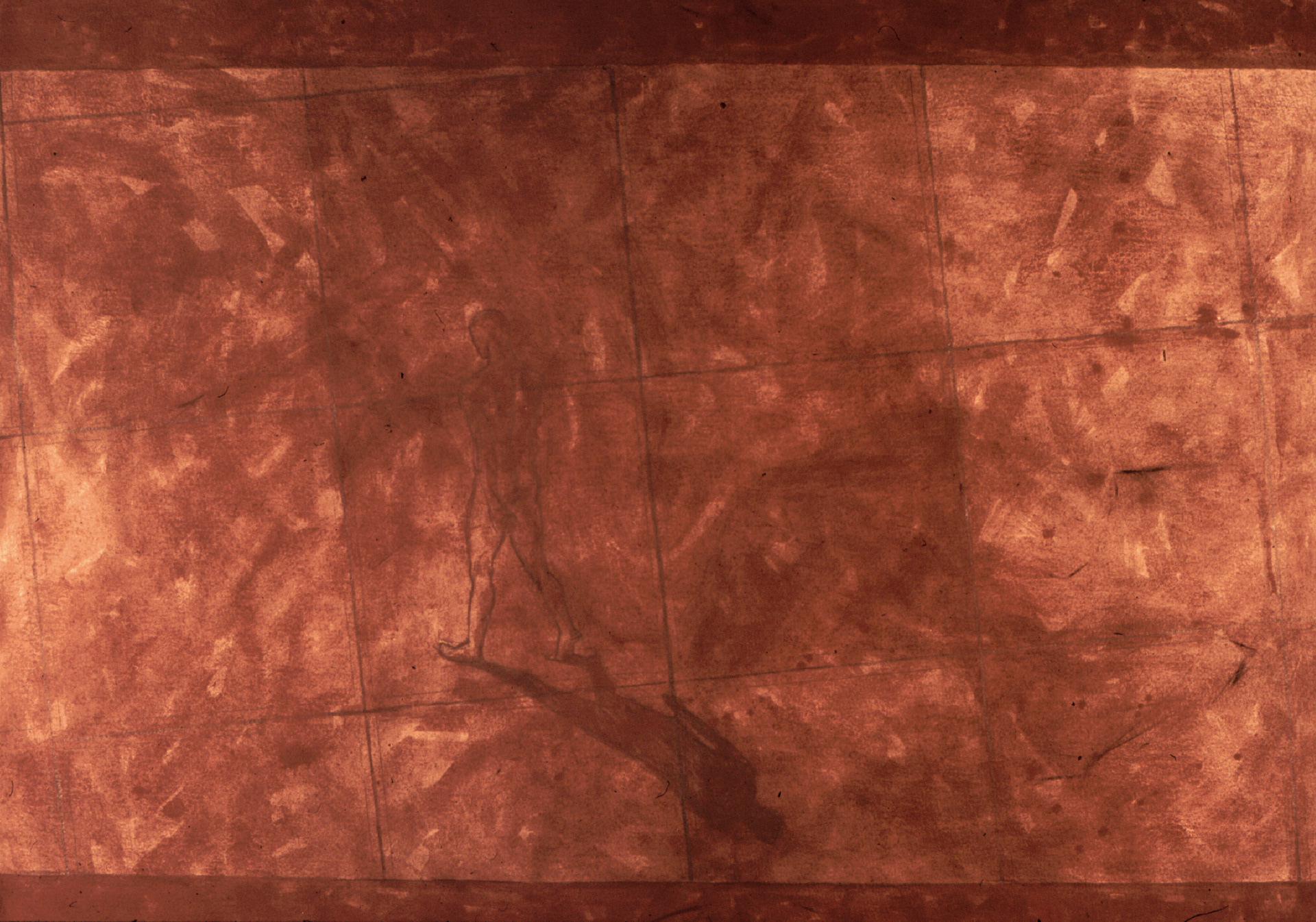 "Sidewalk" 2000. dry  pastel. 100 x 70 cm