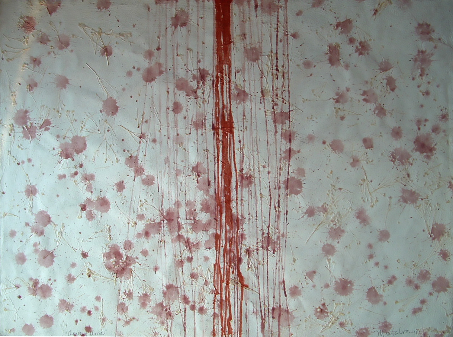 "Monte y luvia" 2001. dry  pastel. 100 x 70 cm