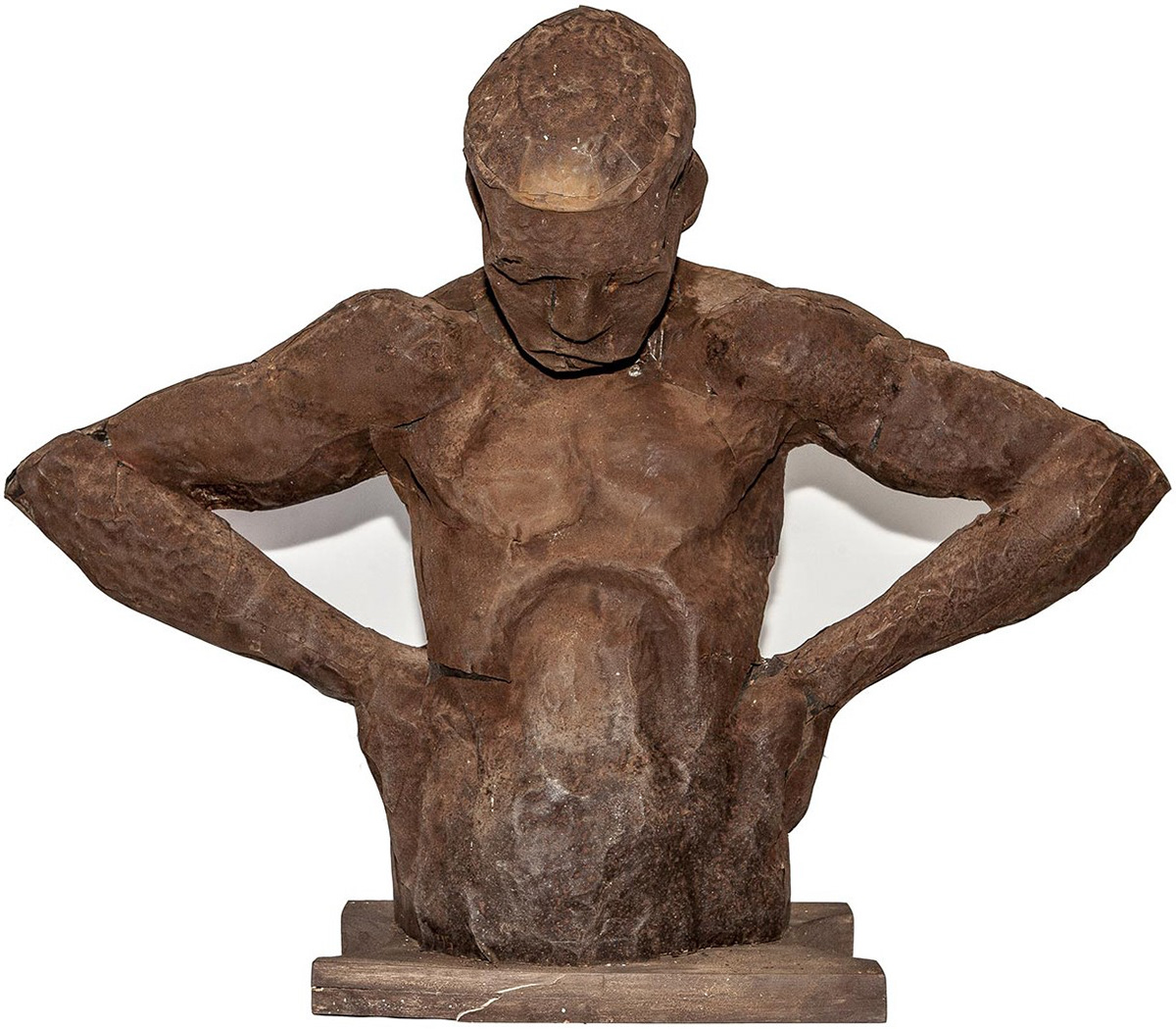 "Su-misión" 1995. wood, metal. natural size.  Collection M. Chris Von Christierson, Royaume Uni