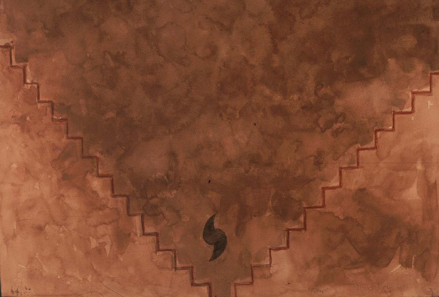 "Filter" 2000. dry  pastel. 100 x 70 cm