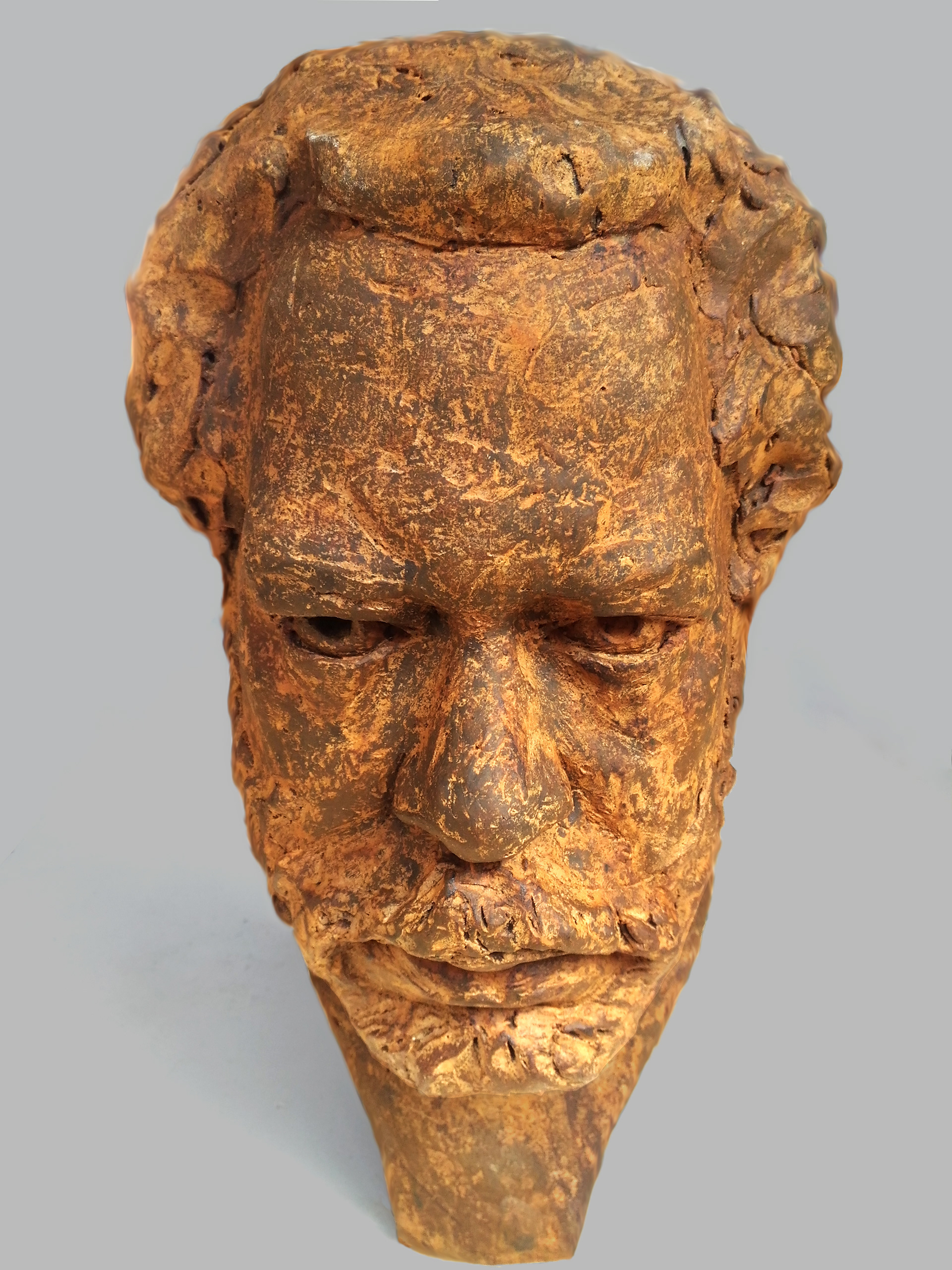 "Self-portrait" 2017. natural size. Polyester resin