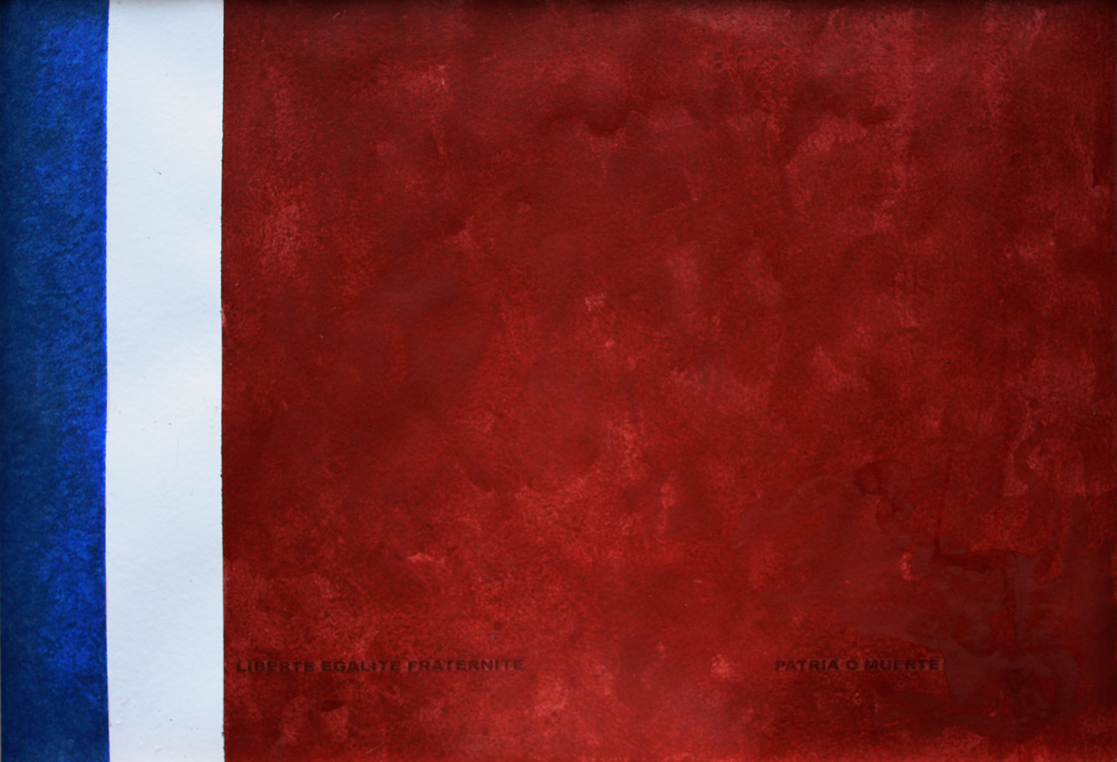 From the series Correspondencias "Abstration" 2008. natural pigment, graphite. 70 x 100 cm.