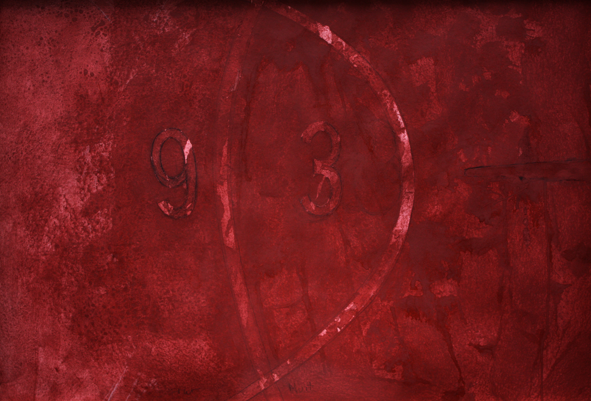 From the series Correspondencias "Jour et nuit" 2008. natural pigment, graphite. 70 x 100 cm.