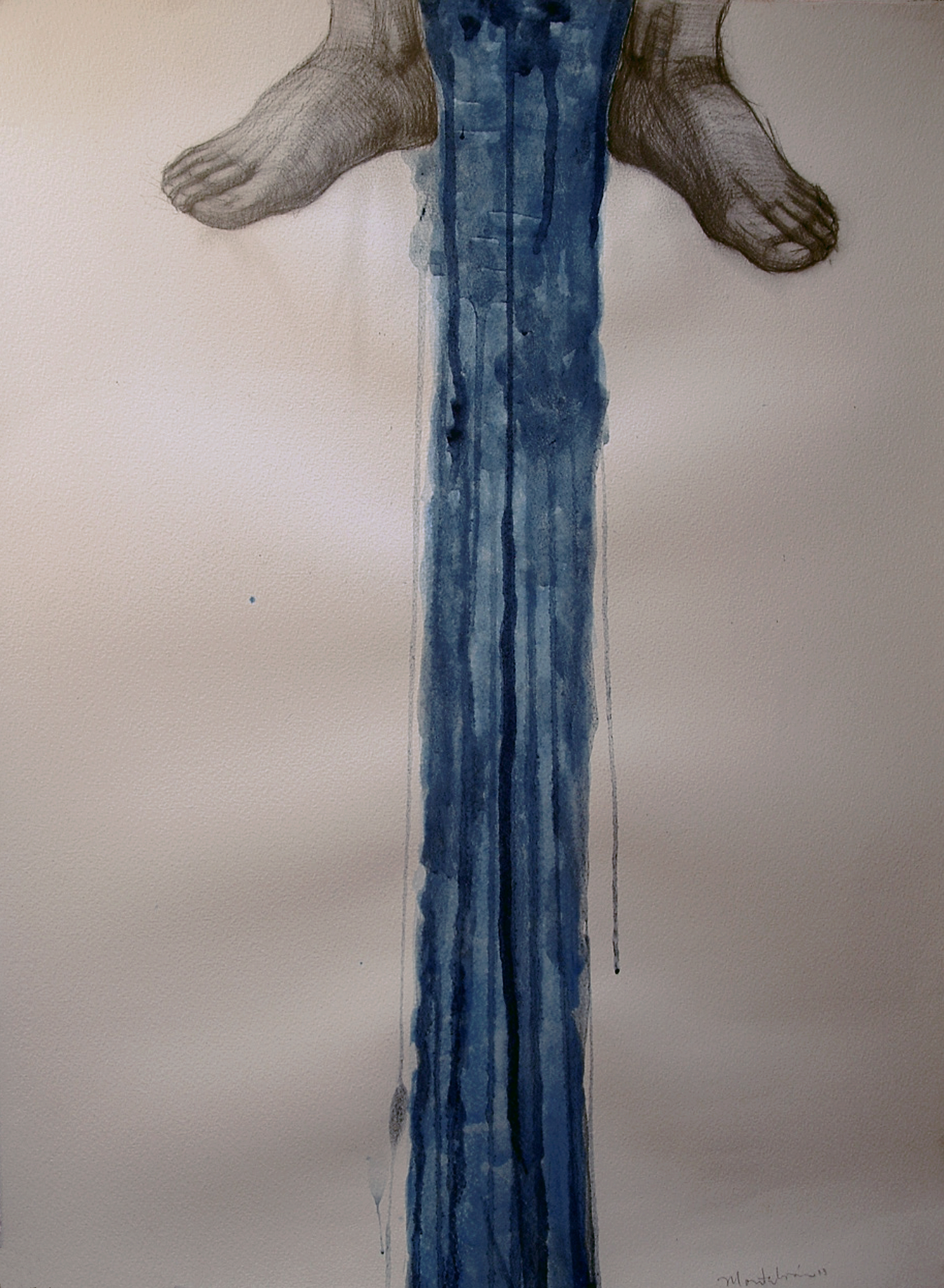 "Urine" 2003. water color, graphite. 75 x 55 cm.2