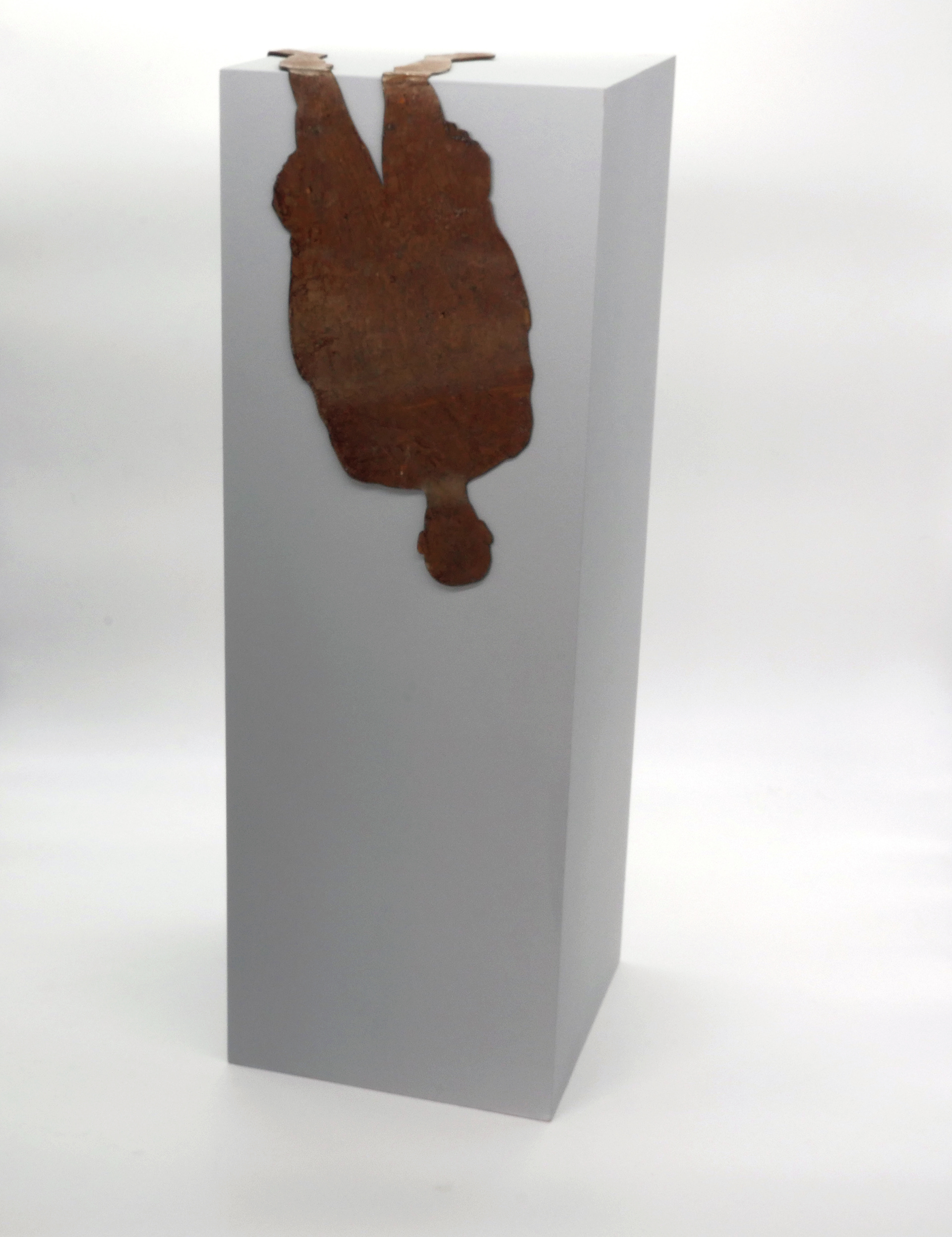 "Shadows" 2018. wod and metal. 50 x 25 x 25 cm