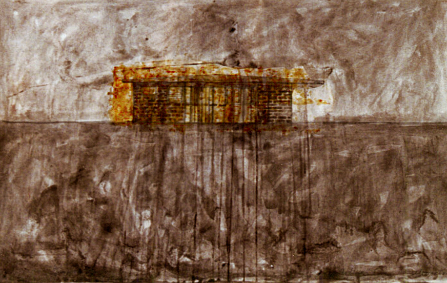 "La colina" 1999. water color, oxide and pencil. 55 x 75 cm