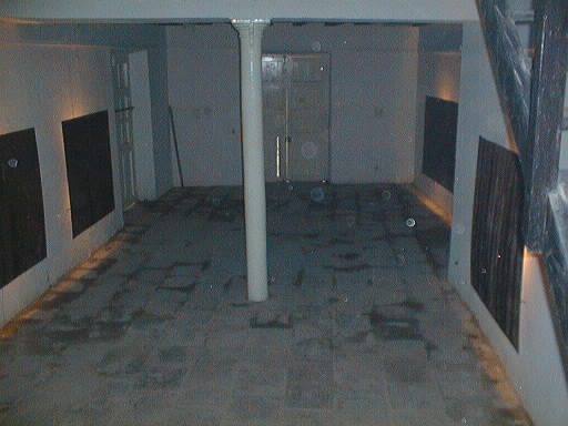 Partial view from the exhibition "El dolor de la Existencia" 1999.metal. installation.