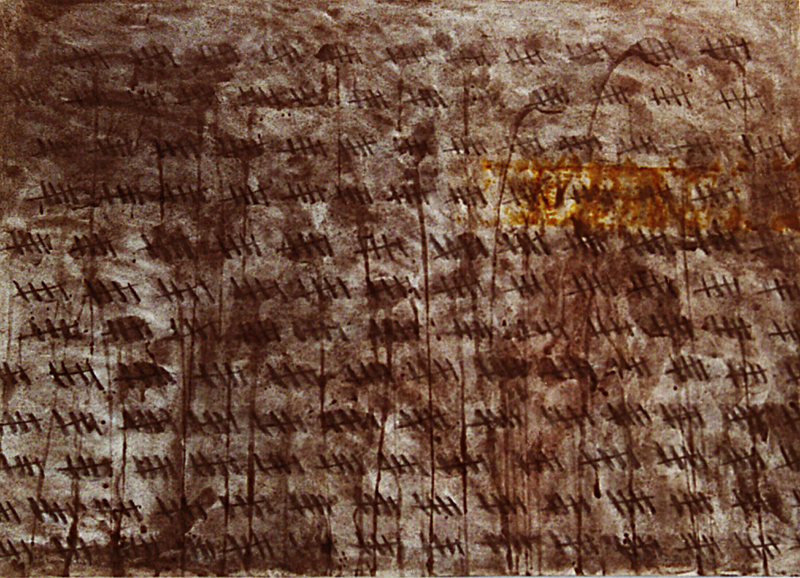 "Ganar o perder" 1999. water color, oxide and pencil. 55 x 75 cm