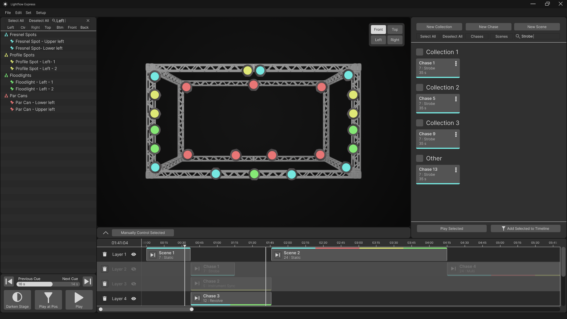 Main screen, showing filtering and layer management.