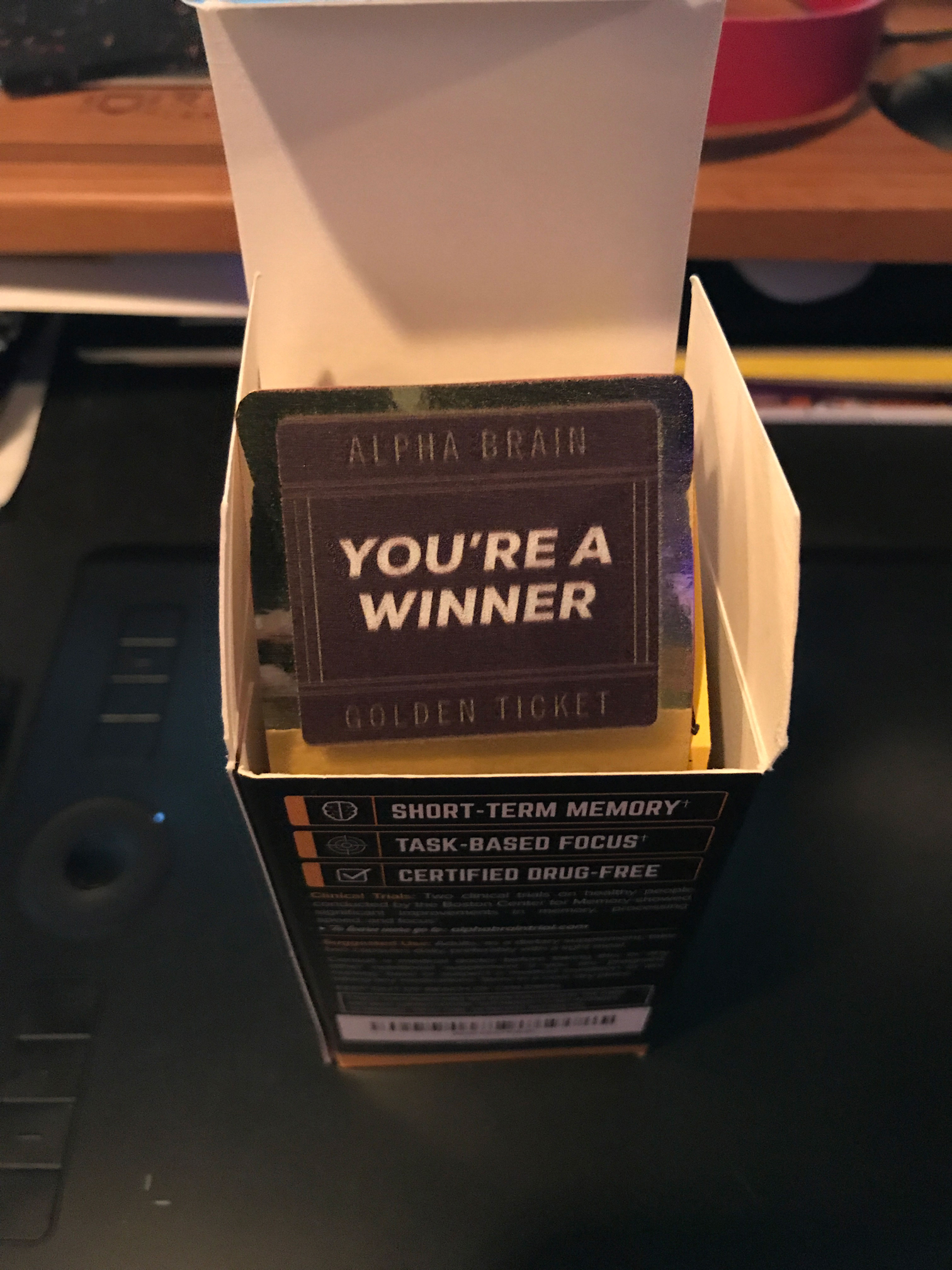 the print sample fit perfectly, but the substrate wasn't working