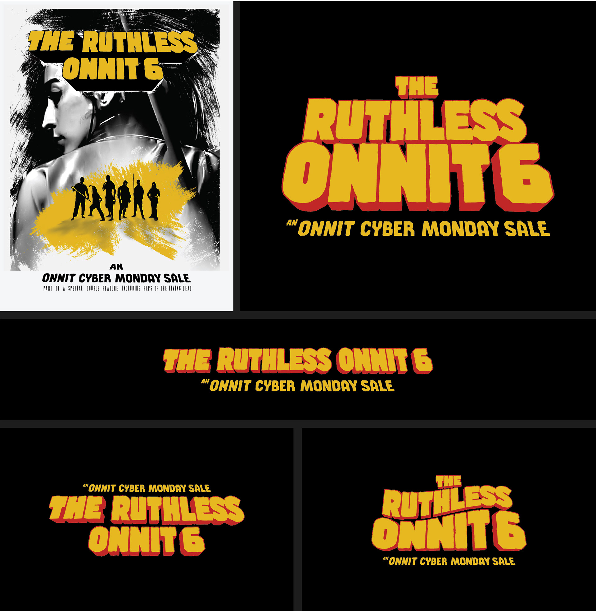 (Top Left) Poster Art ; Typography Design - hand lettered to digital