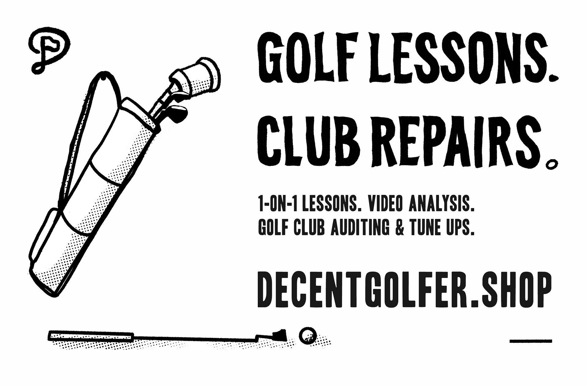 Adding this one from my Decent Golfer brand because of the hand-drawn title working together nicely with "Headline One Font"