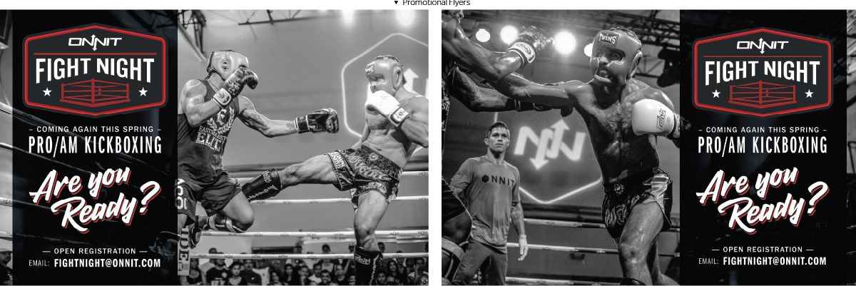 Promotional Flyer for future Fight Night events