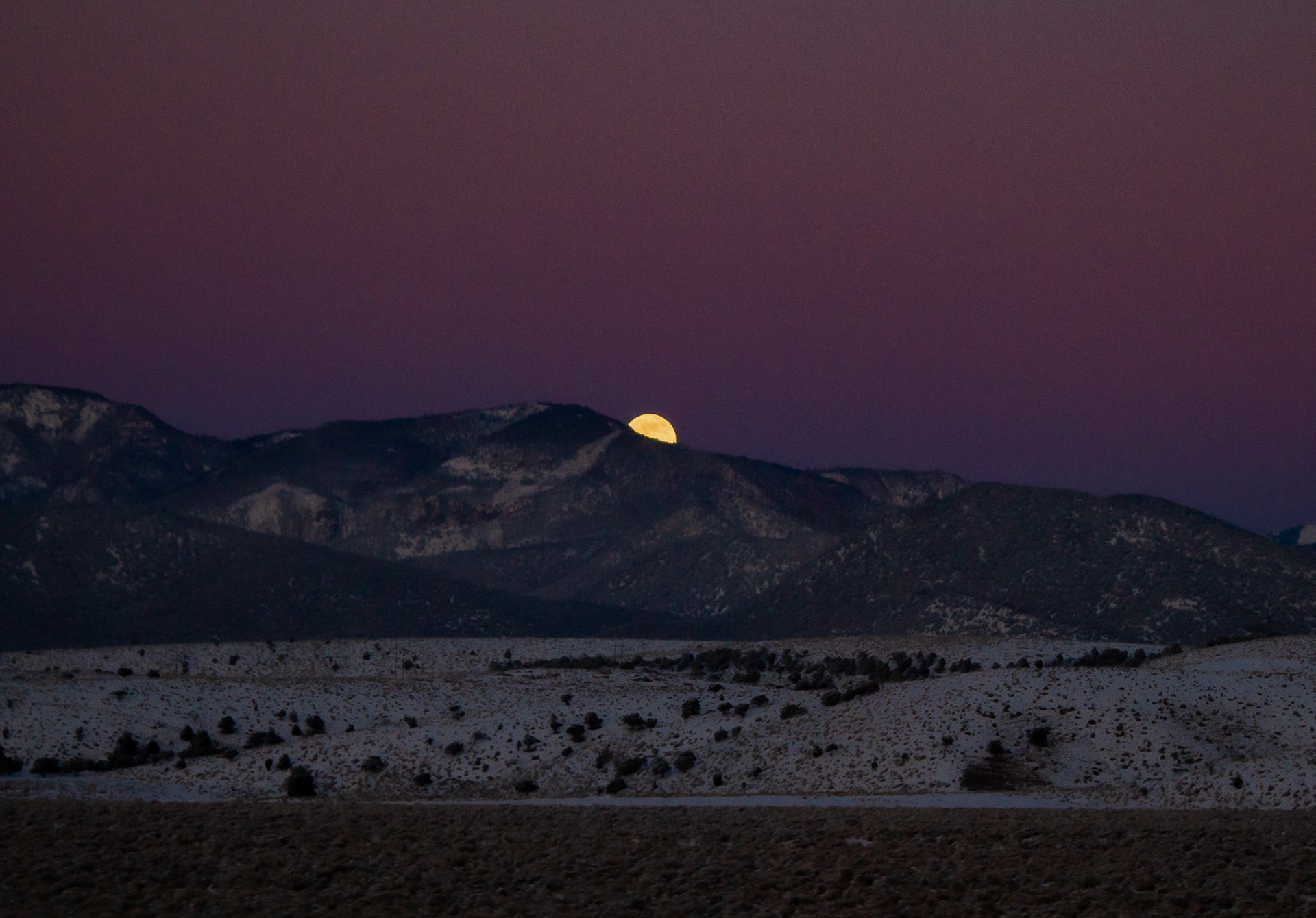 Moonrise in Utah - Dec. 2020