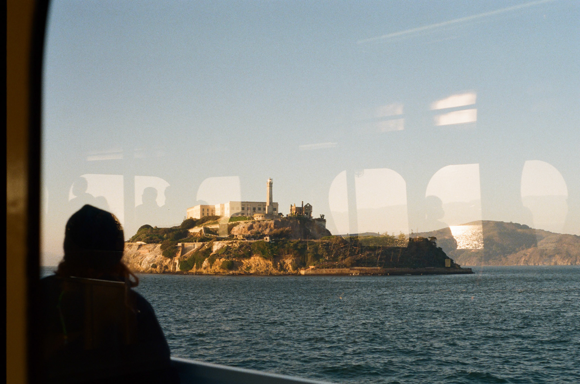 On a ferry to Alcatraz - Nov. 2021
