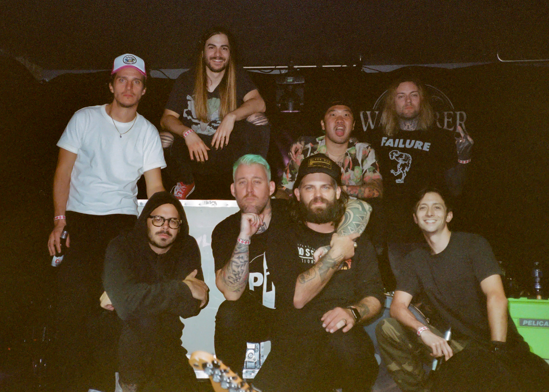 End-of-tour group photo at The Wayfarer, Costa Mesa