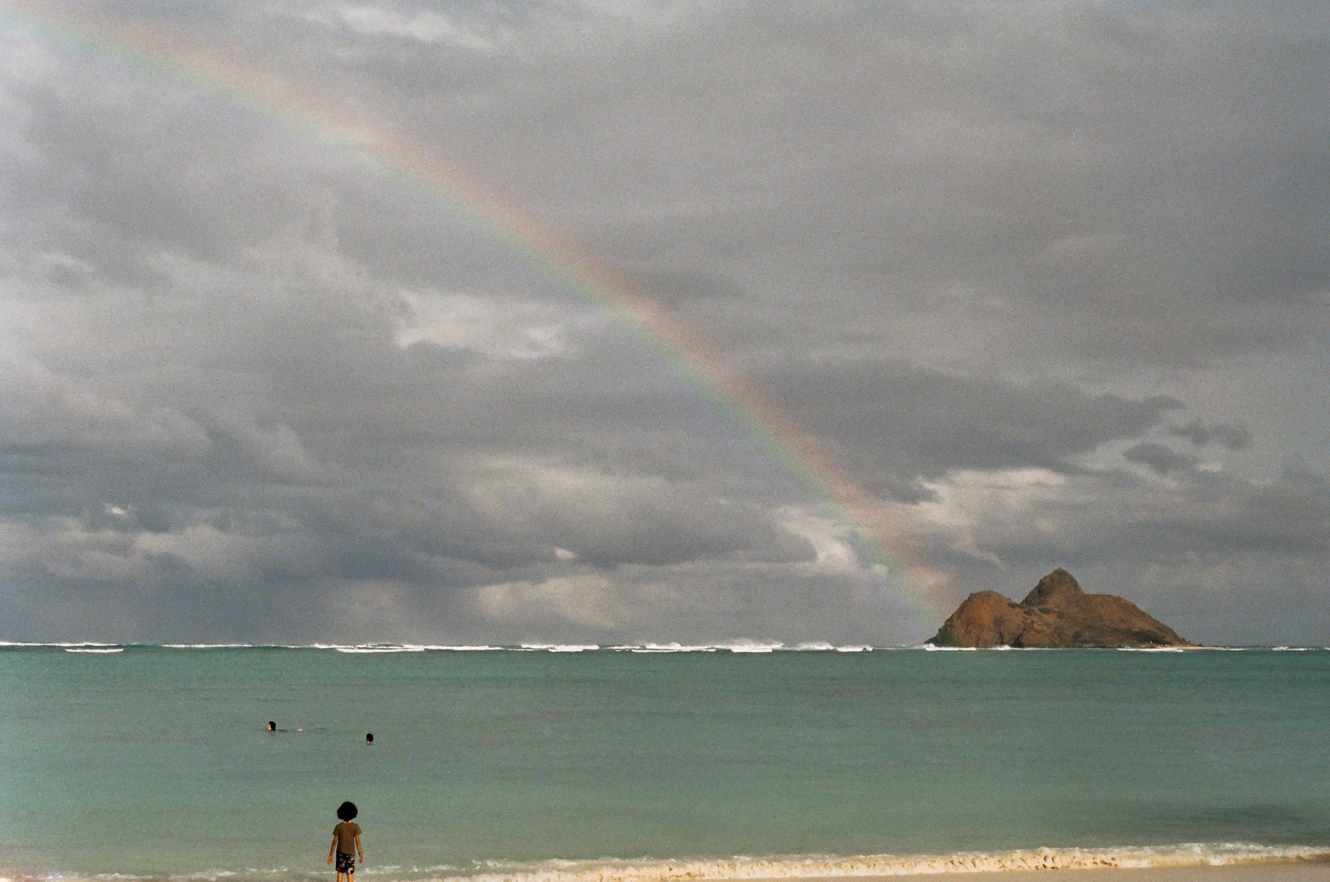 After raining on a beach in Hawaii - Dec. 2021