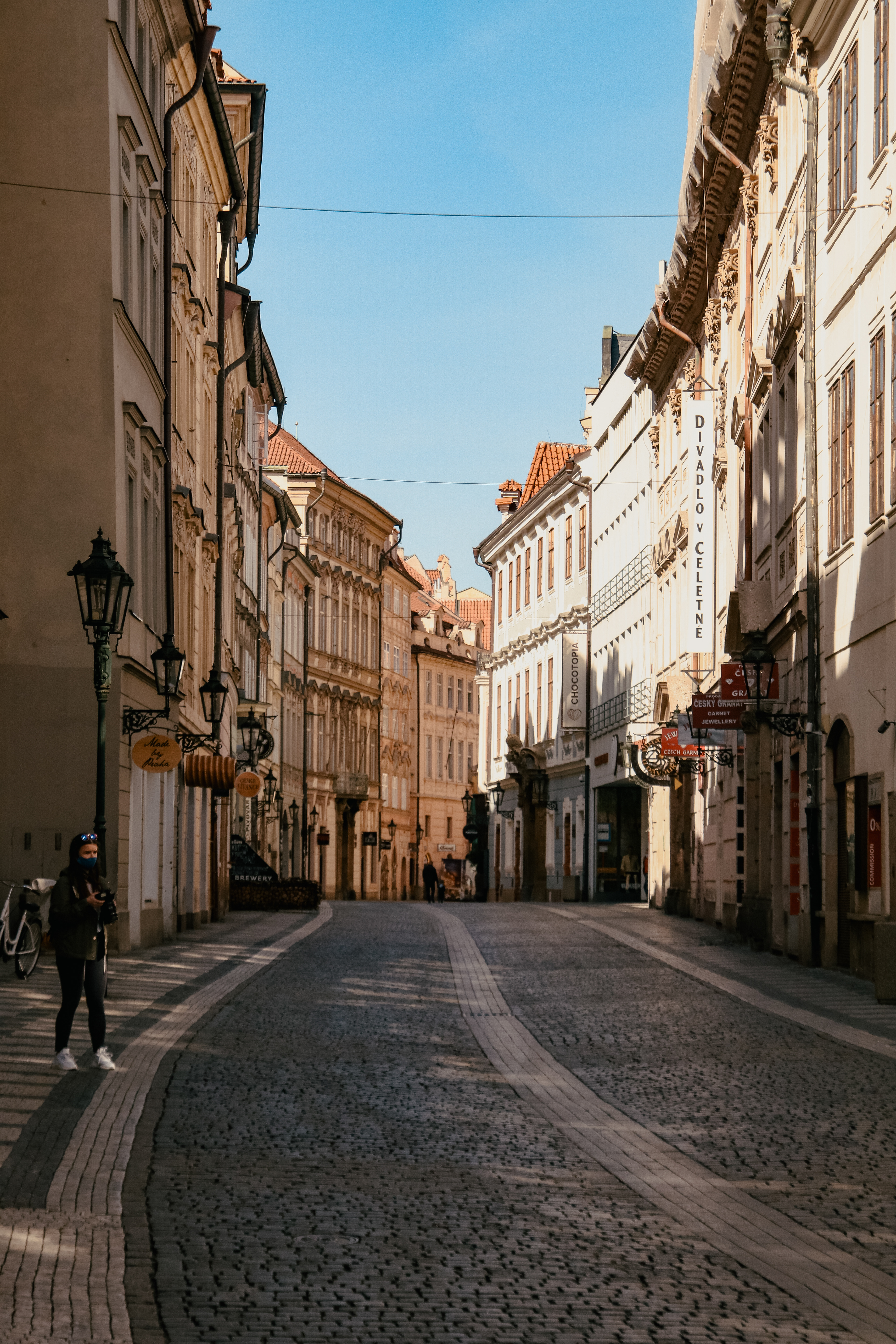 Liduprázdná Praha - Duben 2020