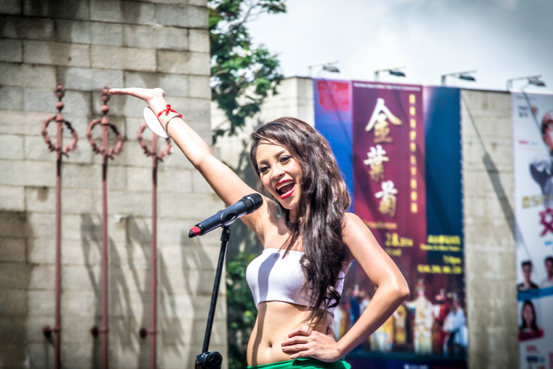500px Photo ID: 78303903 - A Pilipino beautiful woman defends her candidacy for a beauty pageant for Pilipino women in Hong Kong