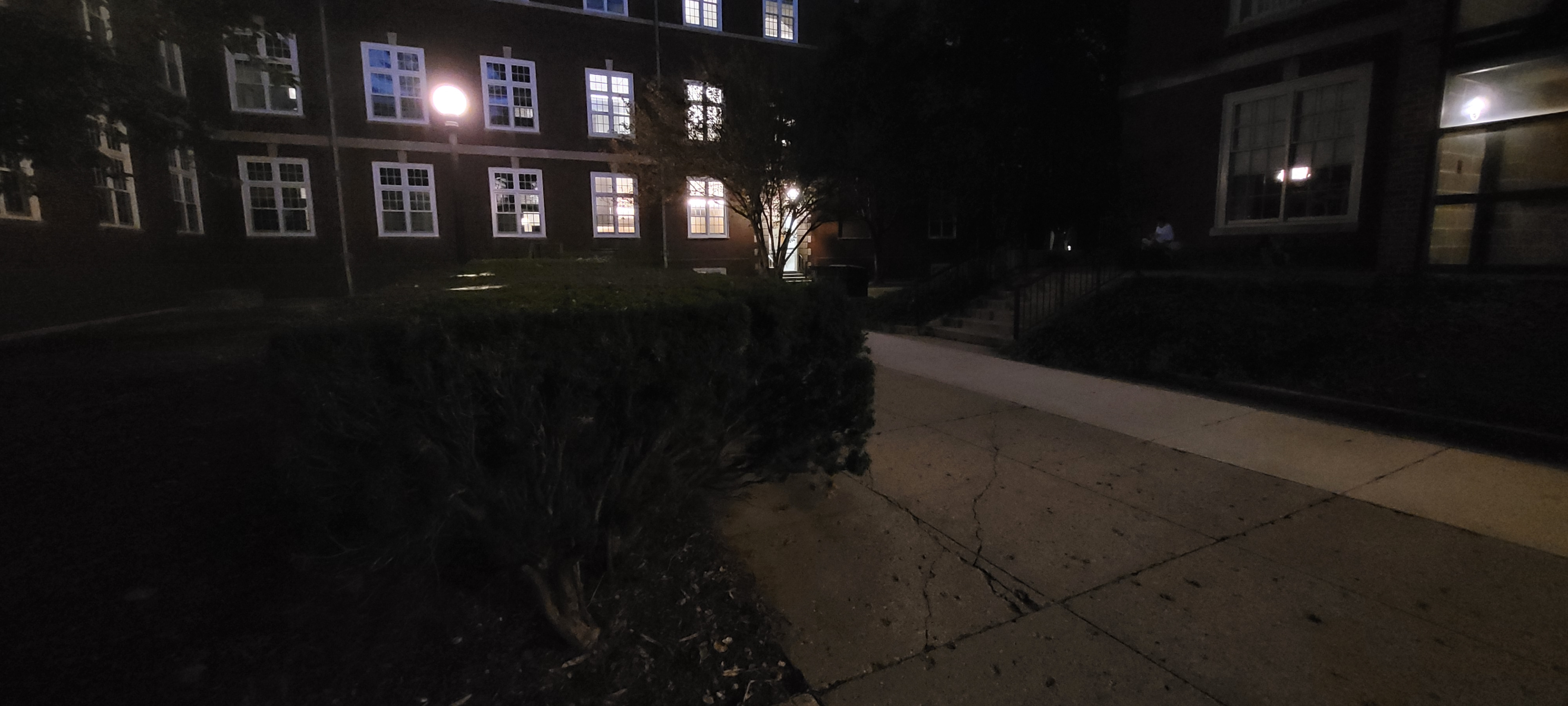 Lack of lighting during dark creates a safety hazard