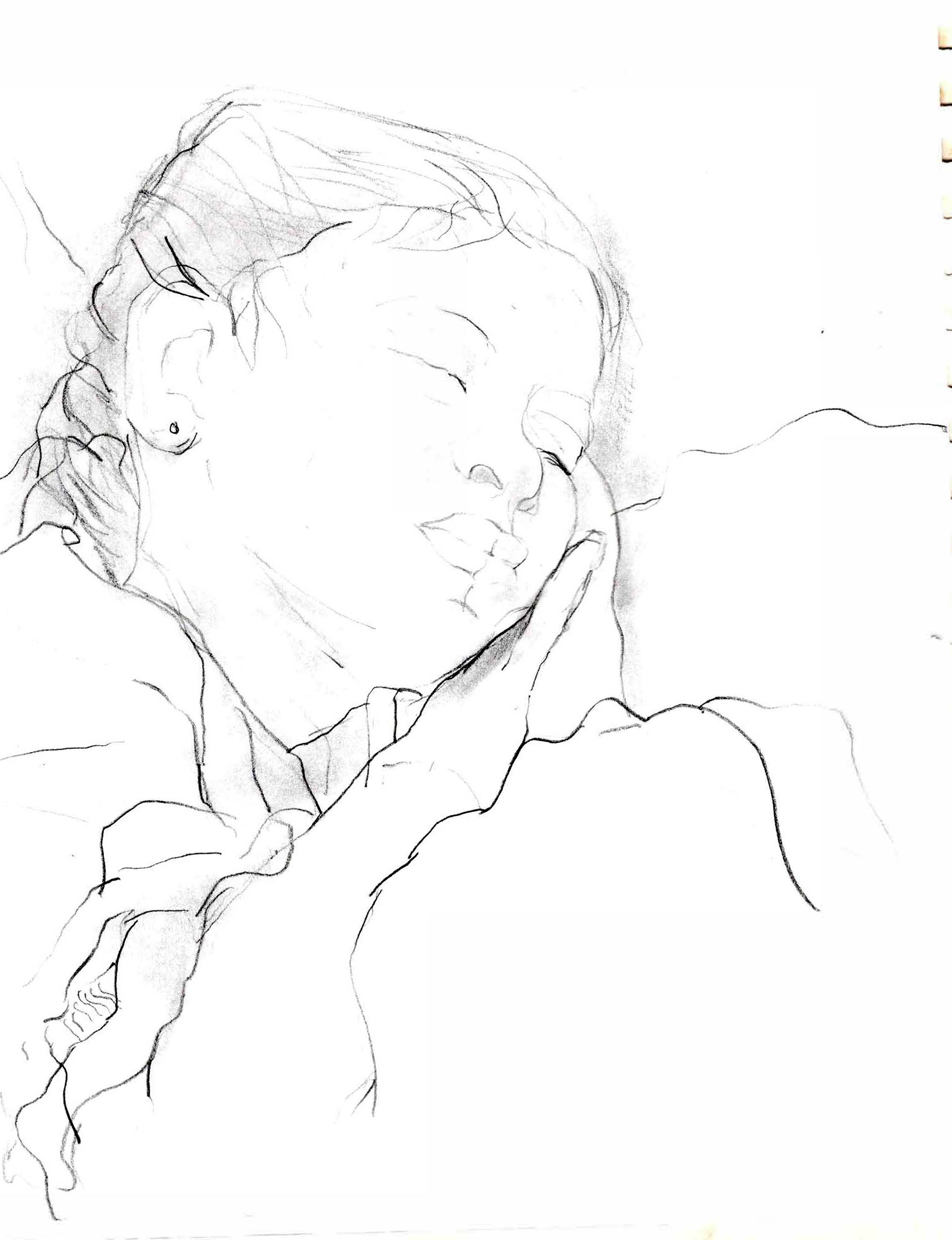 Sleeping figure