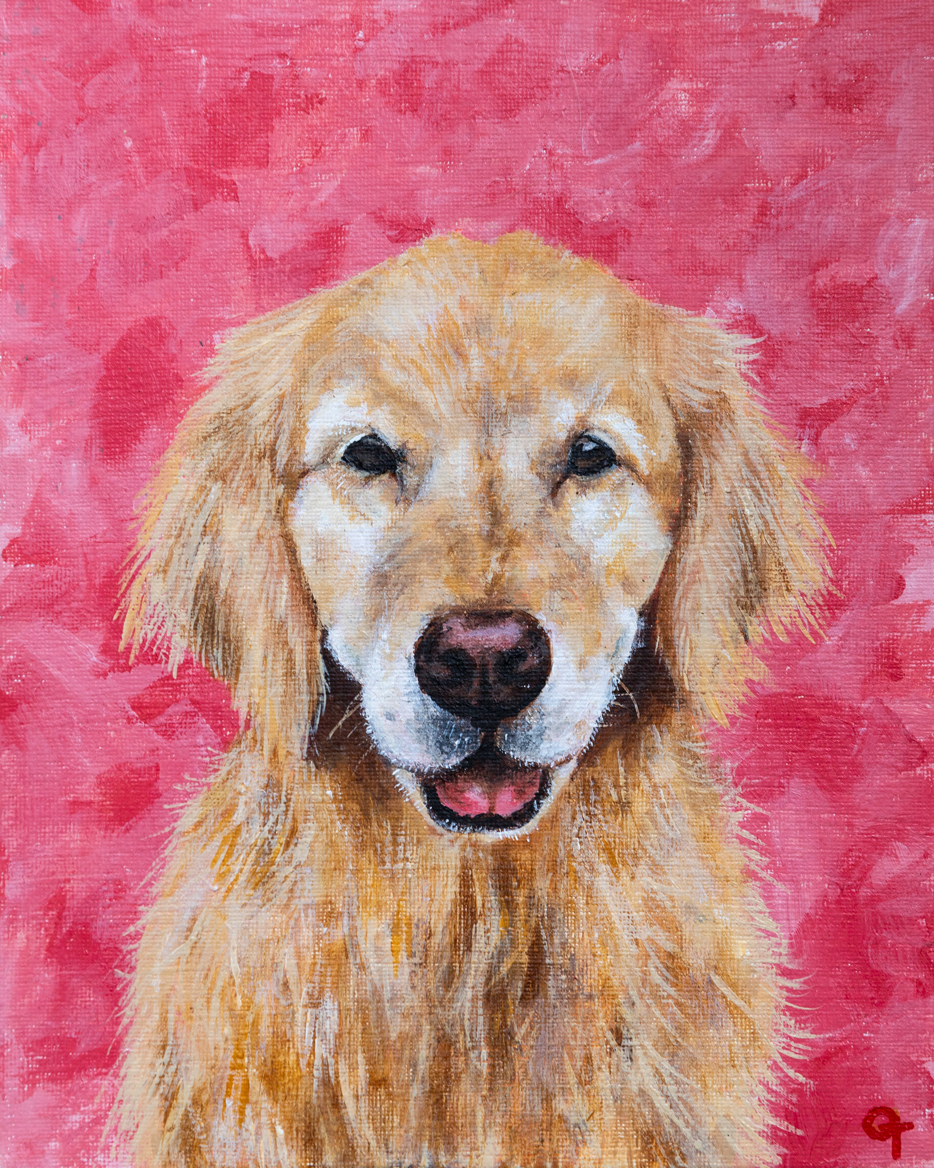 Echo, 8x10in acrylic on canvas (2023)