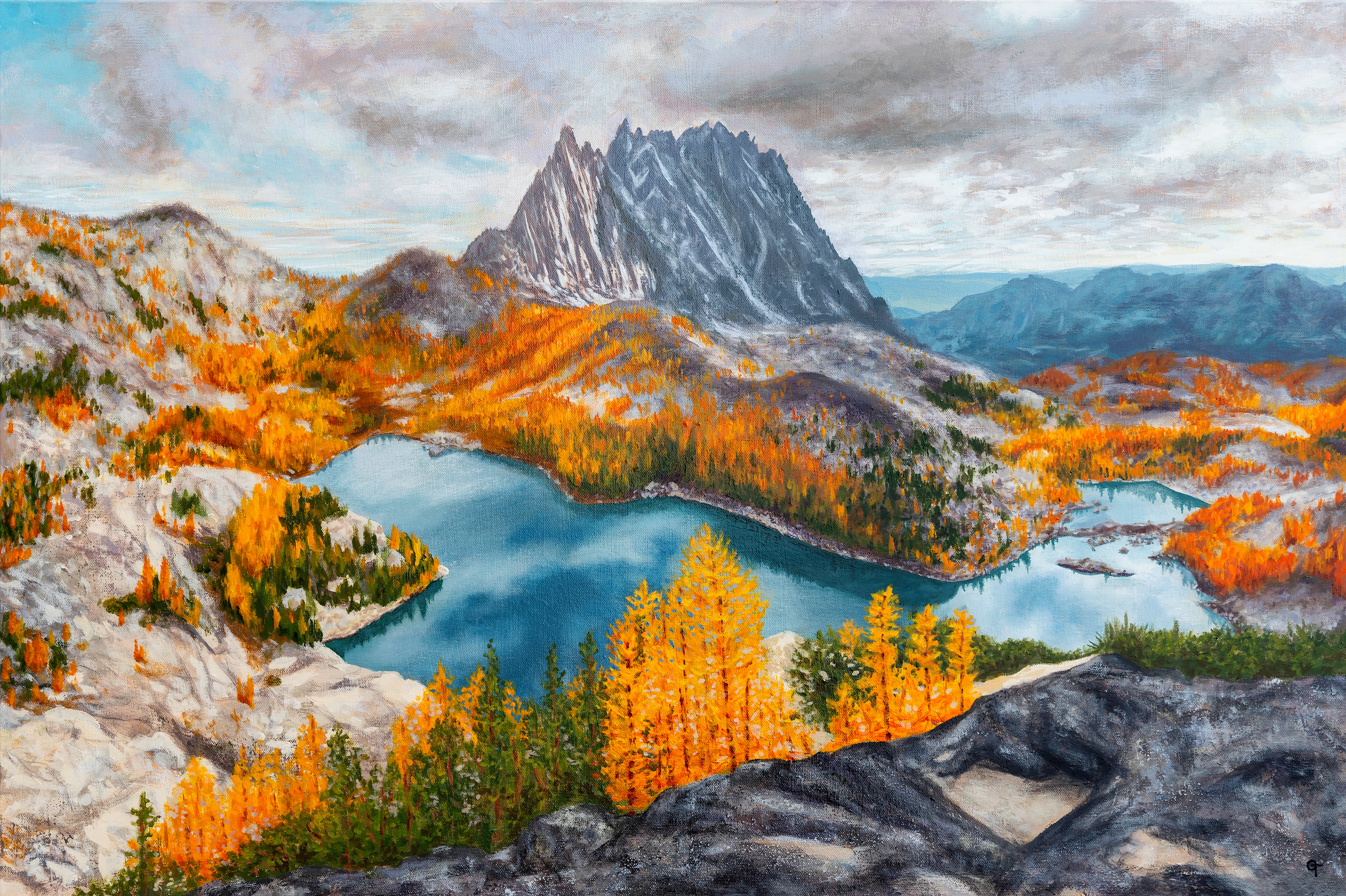 The Enchantments, 24x36in acrylic on canvas (2023)