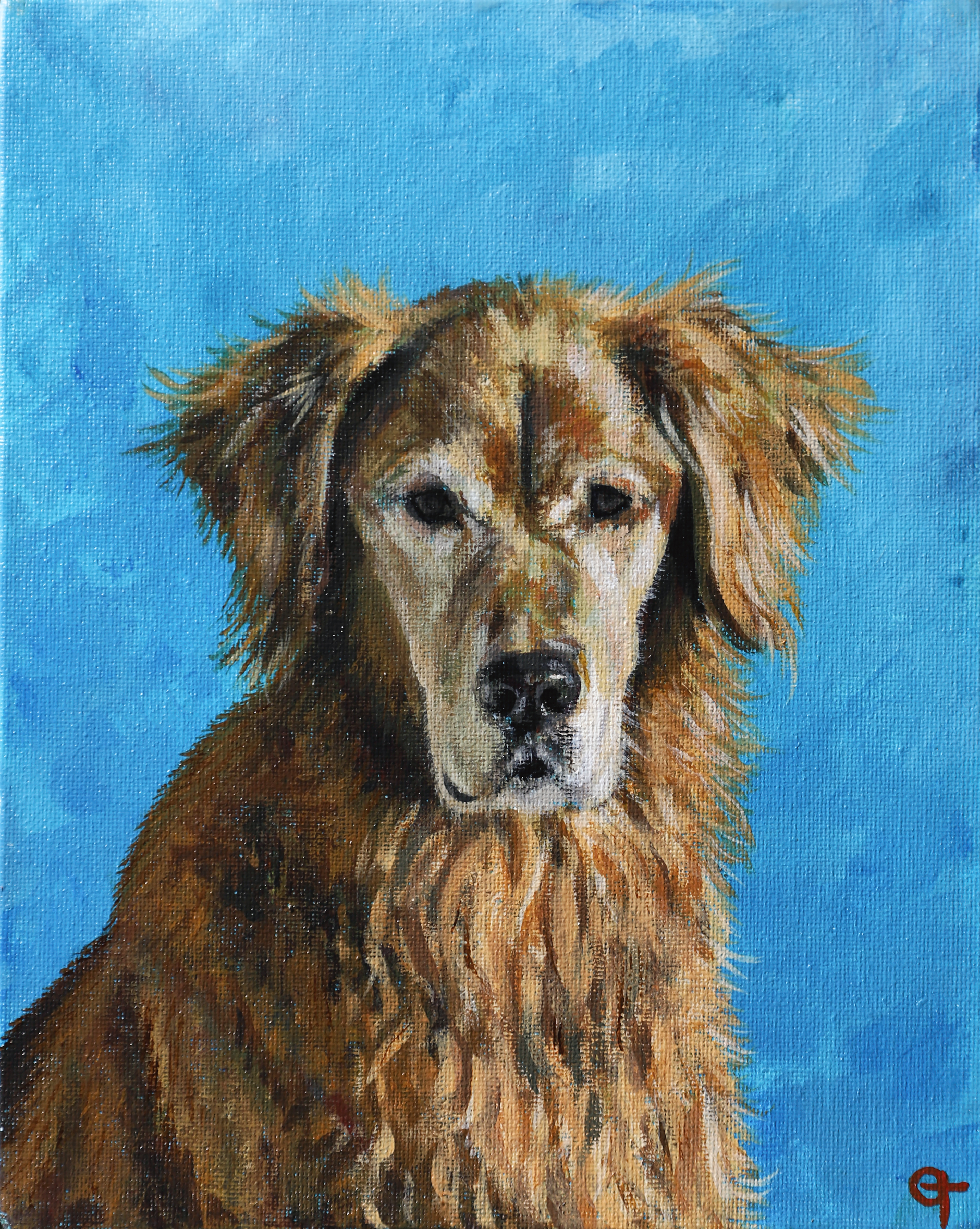 Babaloo, 8x10in acrylic on canvas (2023)