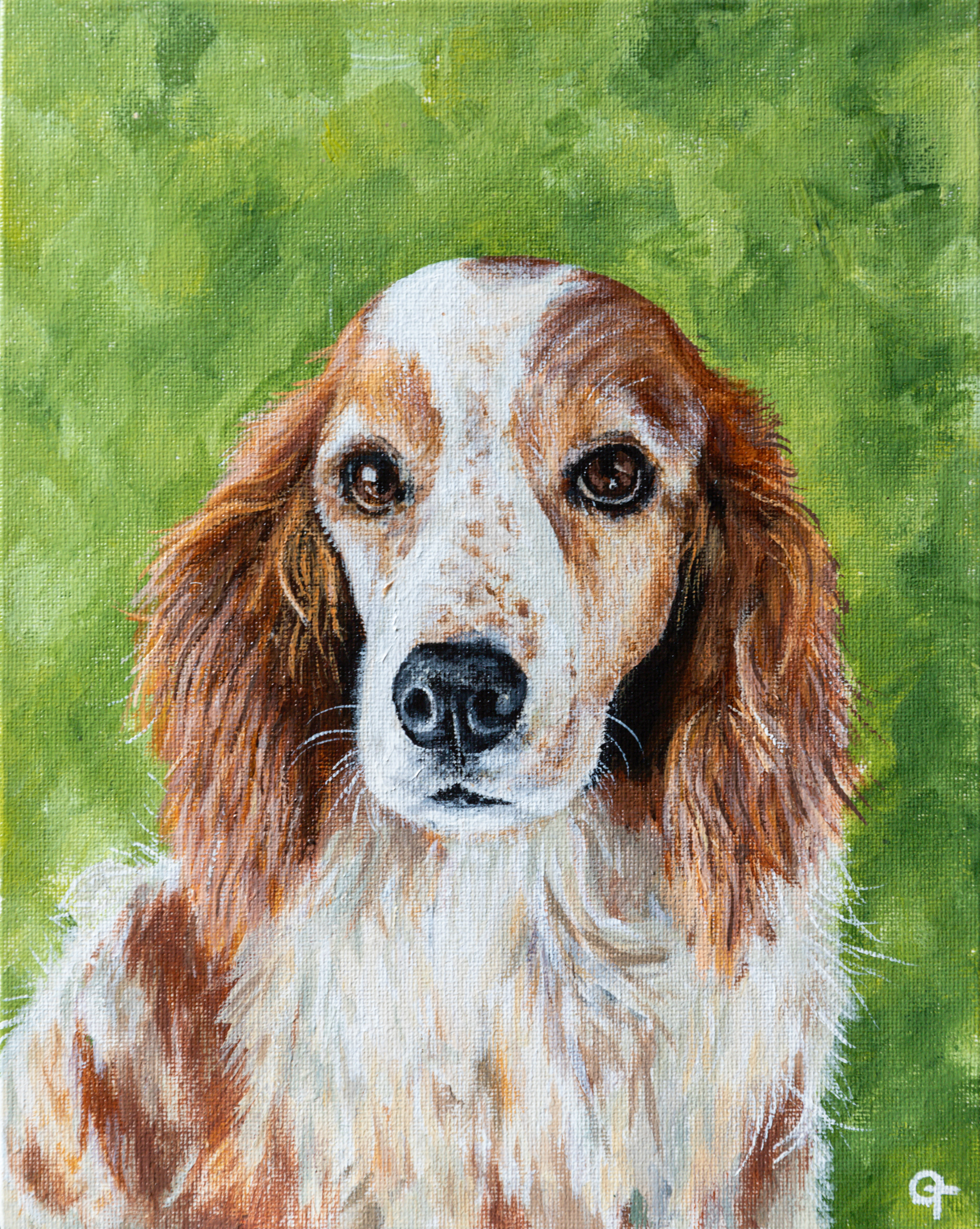 Penny, 8x10in acrylic on canvas (2023)