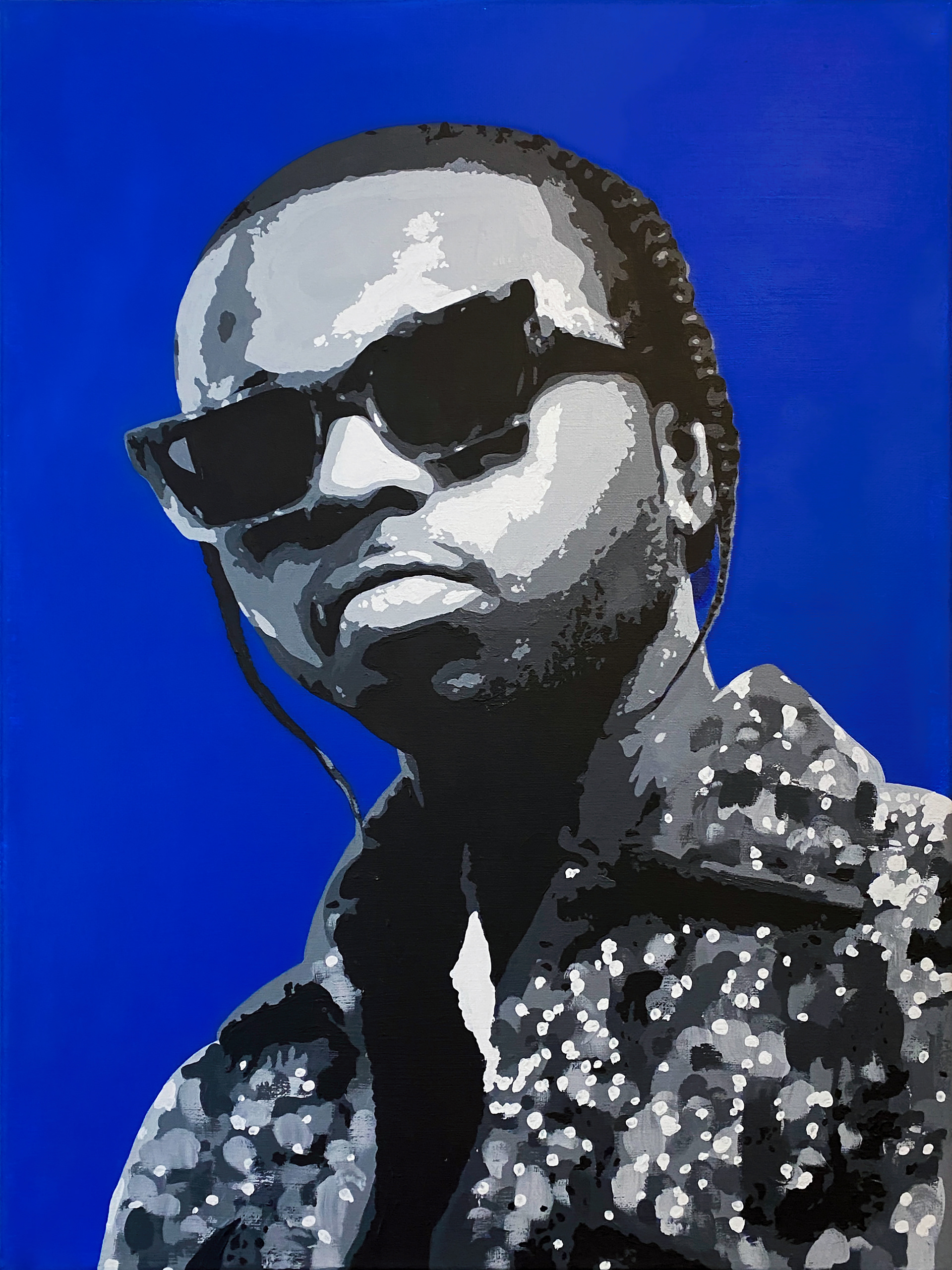 Pop Smoke, 18x24in acrylic on canvas (2020)