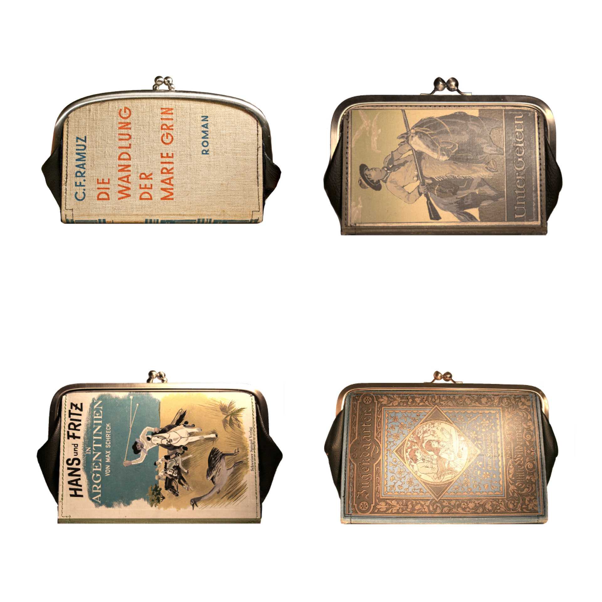 Buchdeckel, Metallbügel, Leder, 2012 - 2018