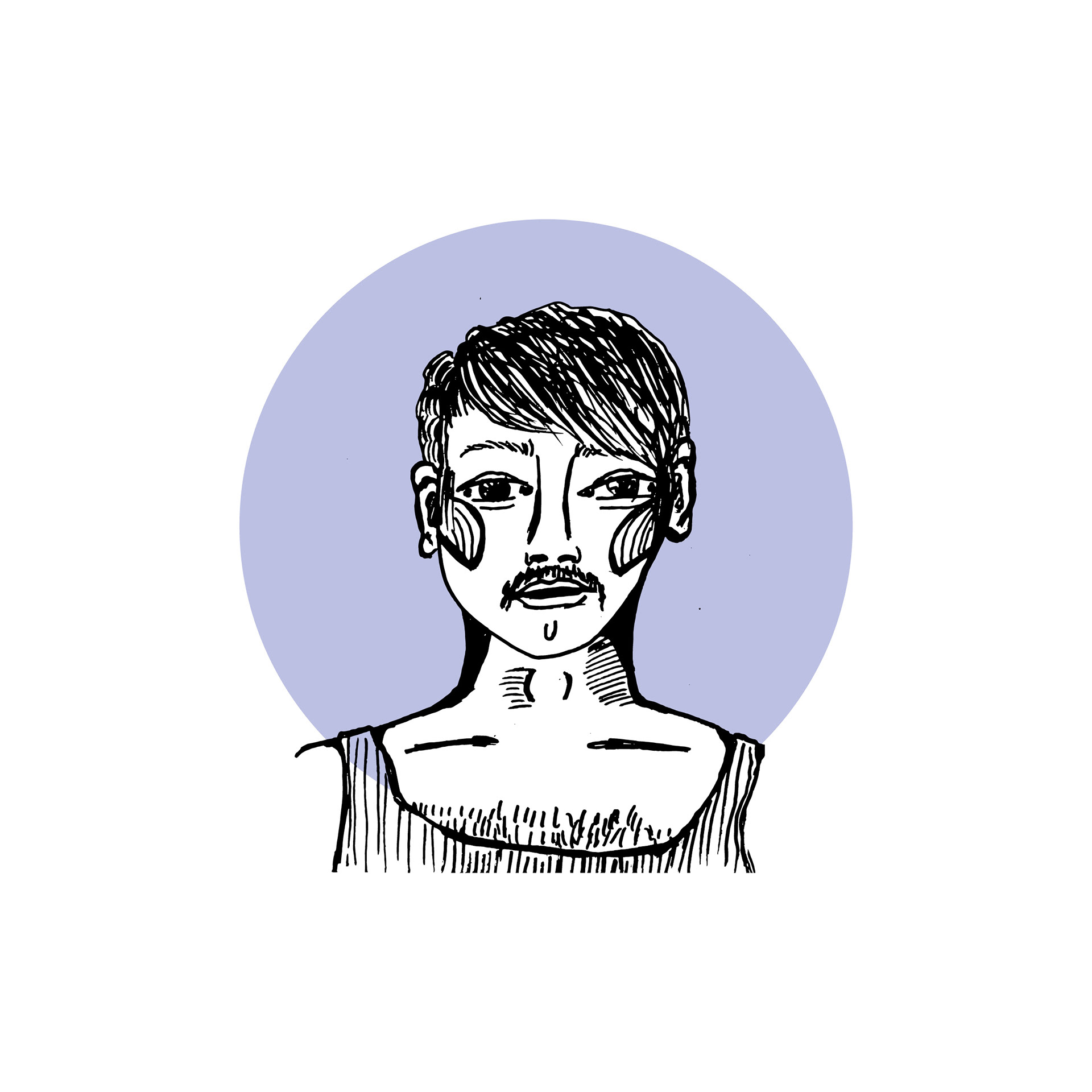 Fineliner auf Papier / Indesign, 2020