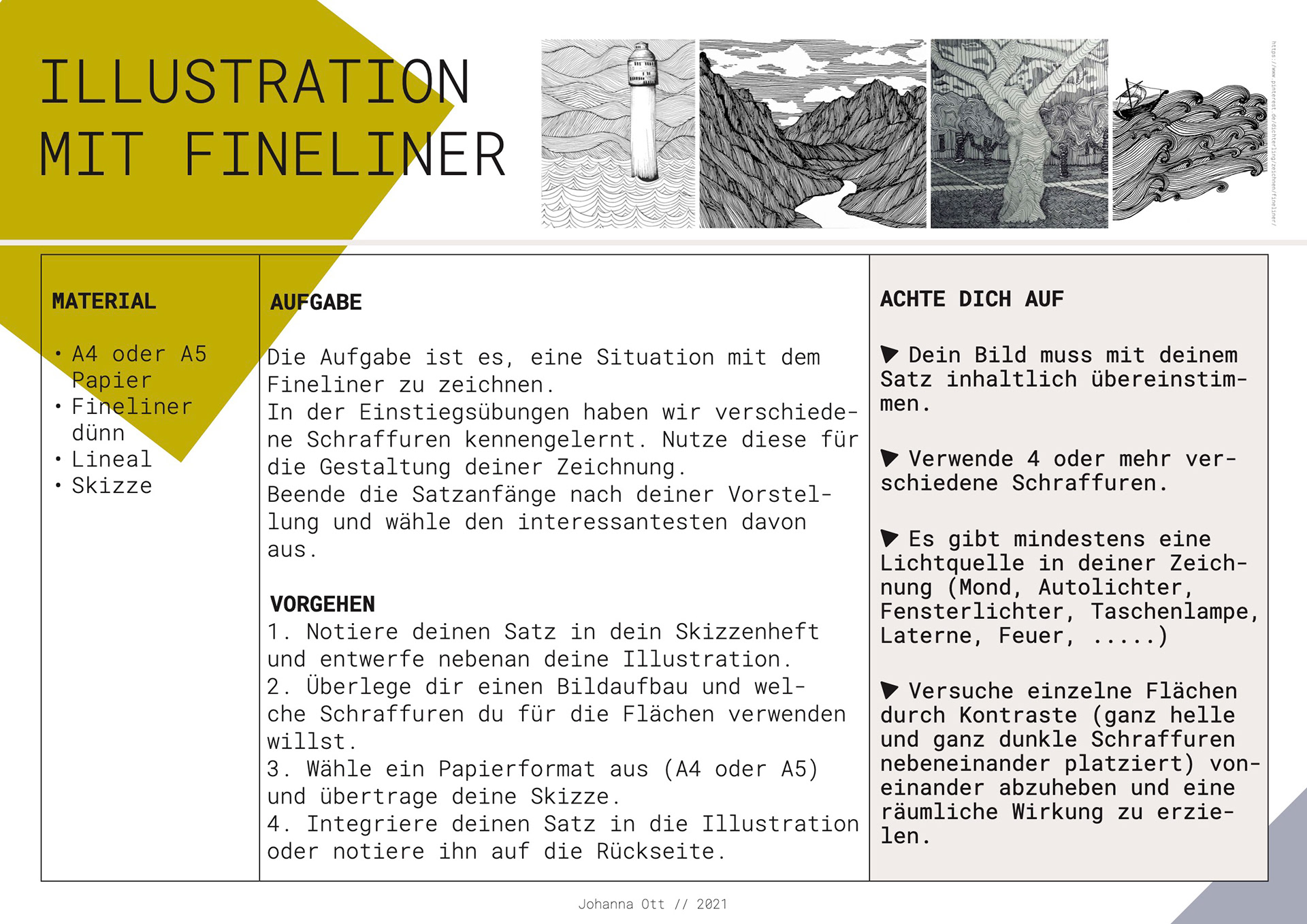 Bildnerisches Gestalten, Illustration, 2021