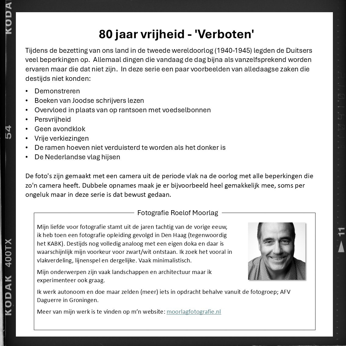 80 jaar vrijheid - Context bij de serie 'Verboten'