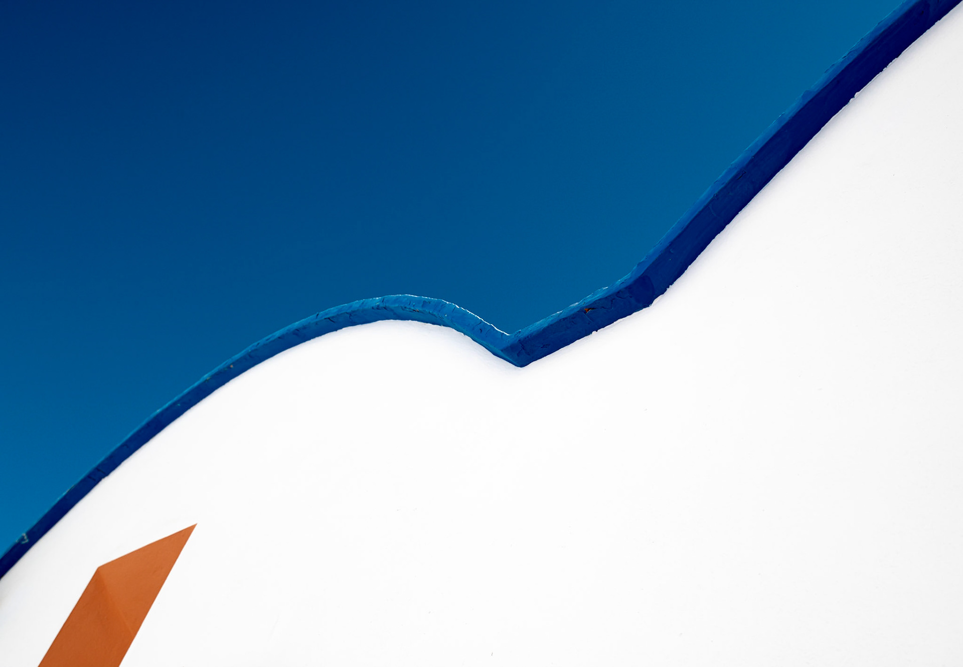 Compositie in blauw, wit en rood