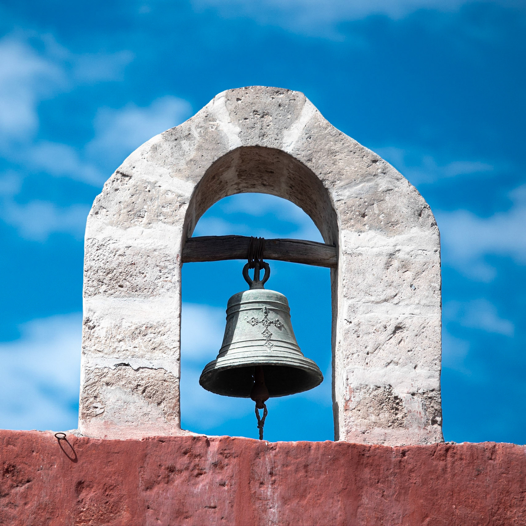 Rood, wit en Blauw in het Santa Catalina Klooster in Arequipa