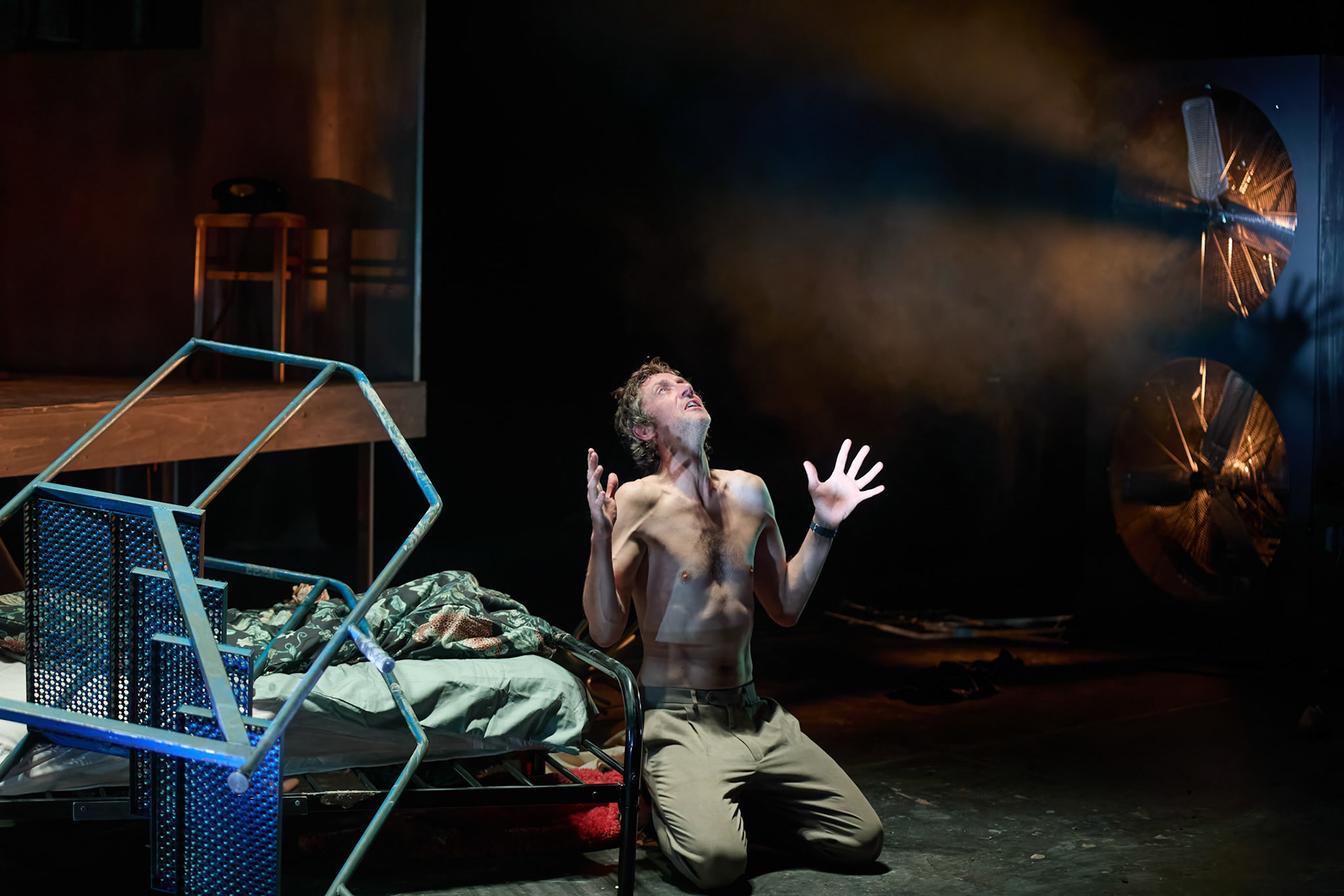 Rhinoseros by Theatr Genedlaethol Cymru.CastRhodri MeilirBethan Ellis OwenDafydd EmyrIoan GwynPriya HallEddie LaddGlyn PritchardVictoria PughCreative teamAuthor Eugène IonescoWelsh Adaptation Manon Steffan RosDirector Steffan DonnellySet and Costume Designer Cai Dyfan Lighting Designer Ceri James Sound Designer and Composer Dyfan Jones Voice Director Nia LynnMovement Director Catherine Alexander