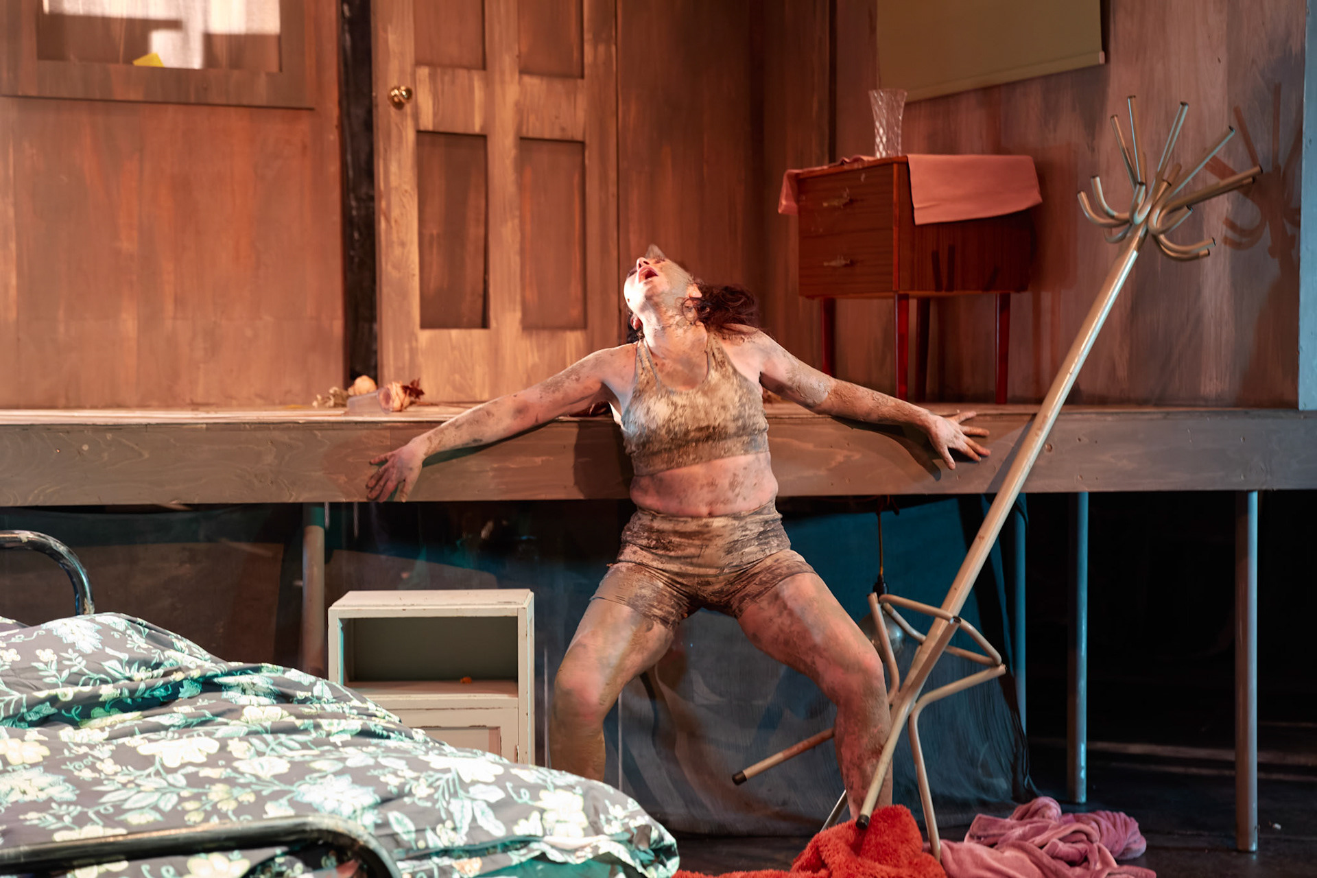 Rhinoseros by Theatr Genedlaethol Cymru.CastRhodri MeilirBethan Ellis OwenDafydd EmyrIoan GwynPriya HallEddie LaddGlyn PritchardVictoria PughCreative teamAuthor Eugène IonescoWelsh Adaptation Manon Steffan RosDirector Steffan DonnellySet and Costume Designer Cai Dyfan Lighting Designer Ceri James Sound Designer and Composer Dyfan Jones Voice Director Nia LynnMovement Director Catherine Alexander