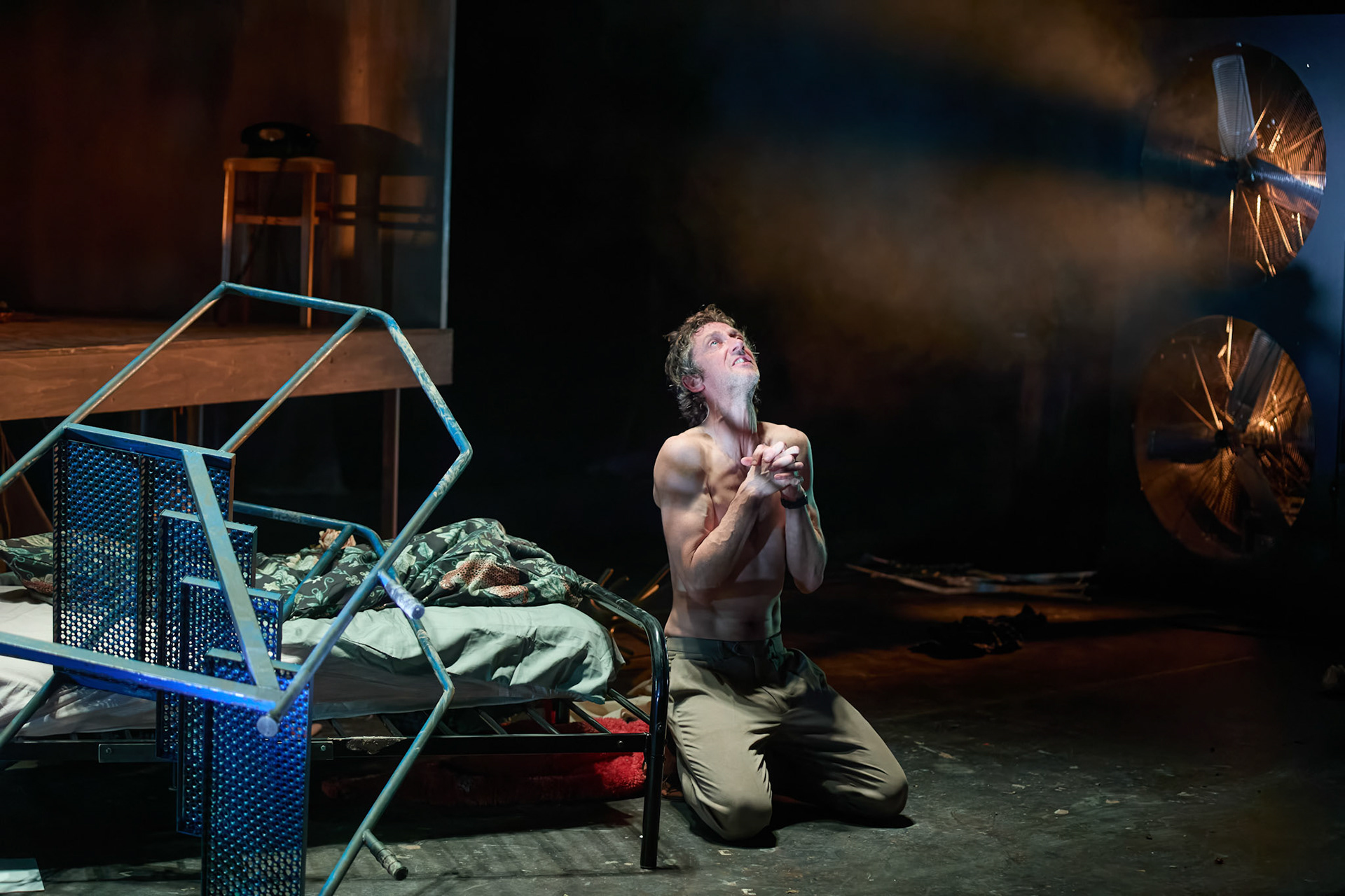 Rhinoseros by Theatr Genedlaethol Cymru.CastRhodri MeilirBethan Ellis OwenDafydd EmyrIoan GwynPriya HallEddie LaddGlyn PritchardVictoria PughCreative teamAuthor Eugène IonescoWelsh Adaptation Manon Steffan RosDirector Steffan DonnellySet and Costume Designer Cai Dyfan Lighting Designer Ceri James Sound Designer and Composer Dyfan Jones Voice Director Nia LynnMovement Director Catherine Alexander