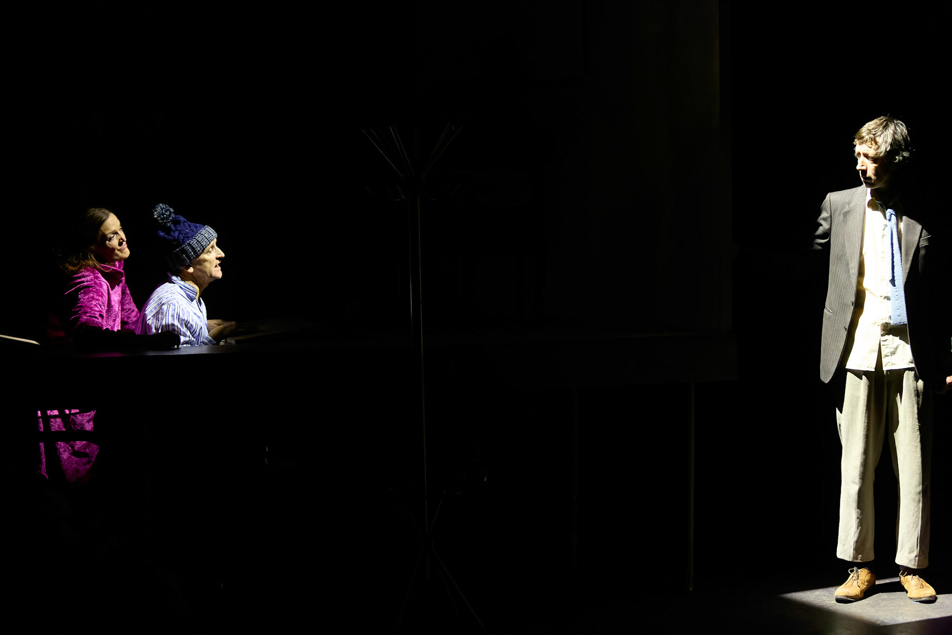 Rhinoseros by Theatr Genedlaethol Cymru.CastRhodri MeilirBethan Ellis OwenDafydd EmyrIoan GwynPriya HallEddie LaddGlyn PritchardVictoria PughCreative teamAuthor Eugène IonescoWelsh Adaptation Manon Steffan RosDirector Steffan DonnellySet and Costume Designer Cai Dyfan Lighting Designer Ceri James Sound Designer and Composer Dyfan Jones Voice Director Nia LynnMovement Director Catherine Alexander