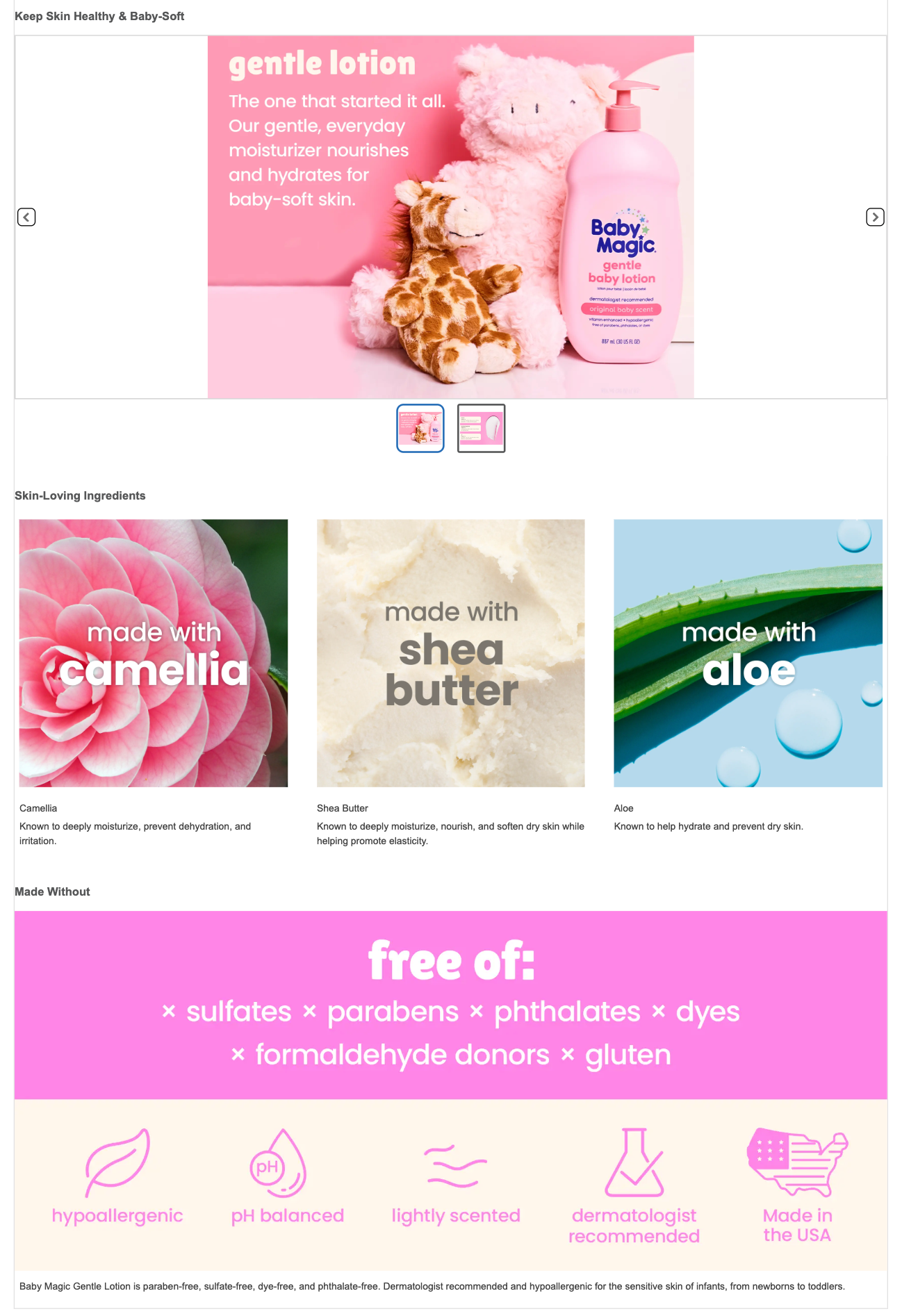 Gentle Lotion Rich Media