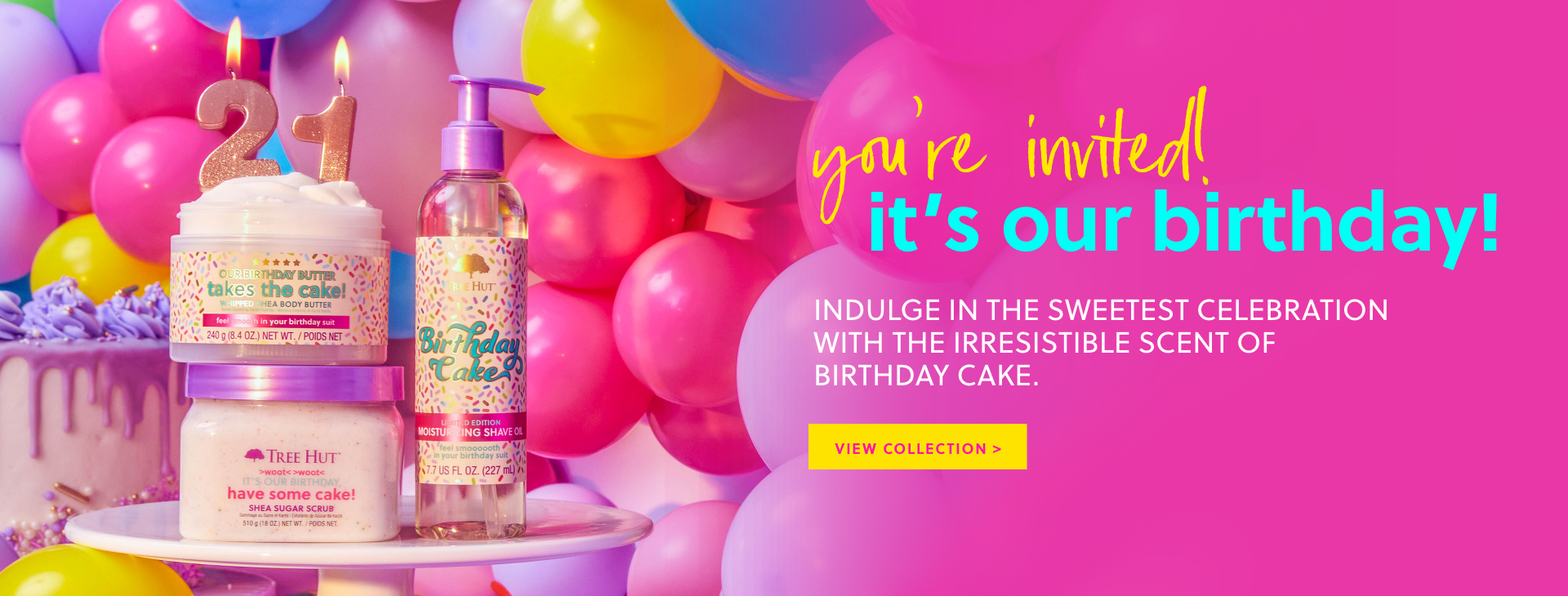 Birthday Cake Homepage Banner